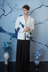 JIECHI Essential Draped Wide-Leg Pants
