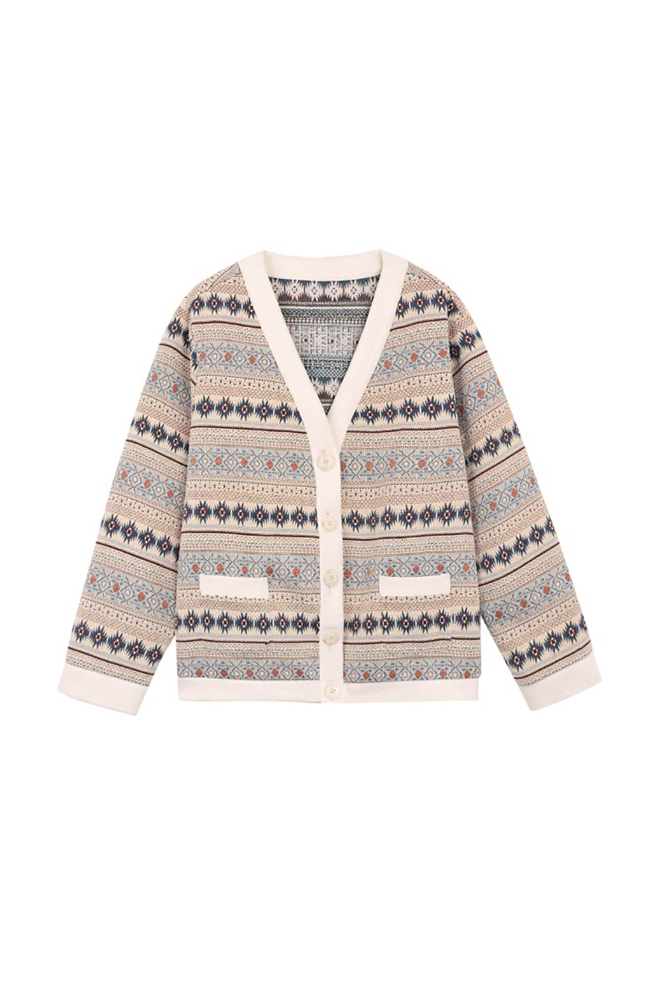 REDH Retro Tribal Knit Cardigan