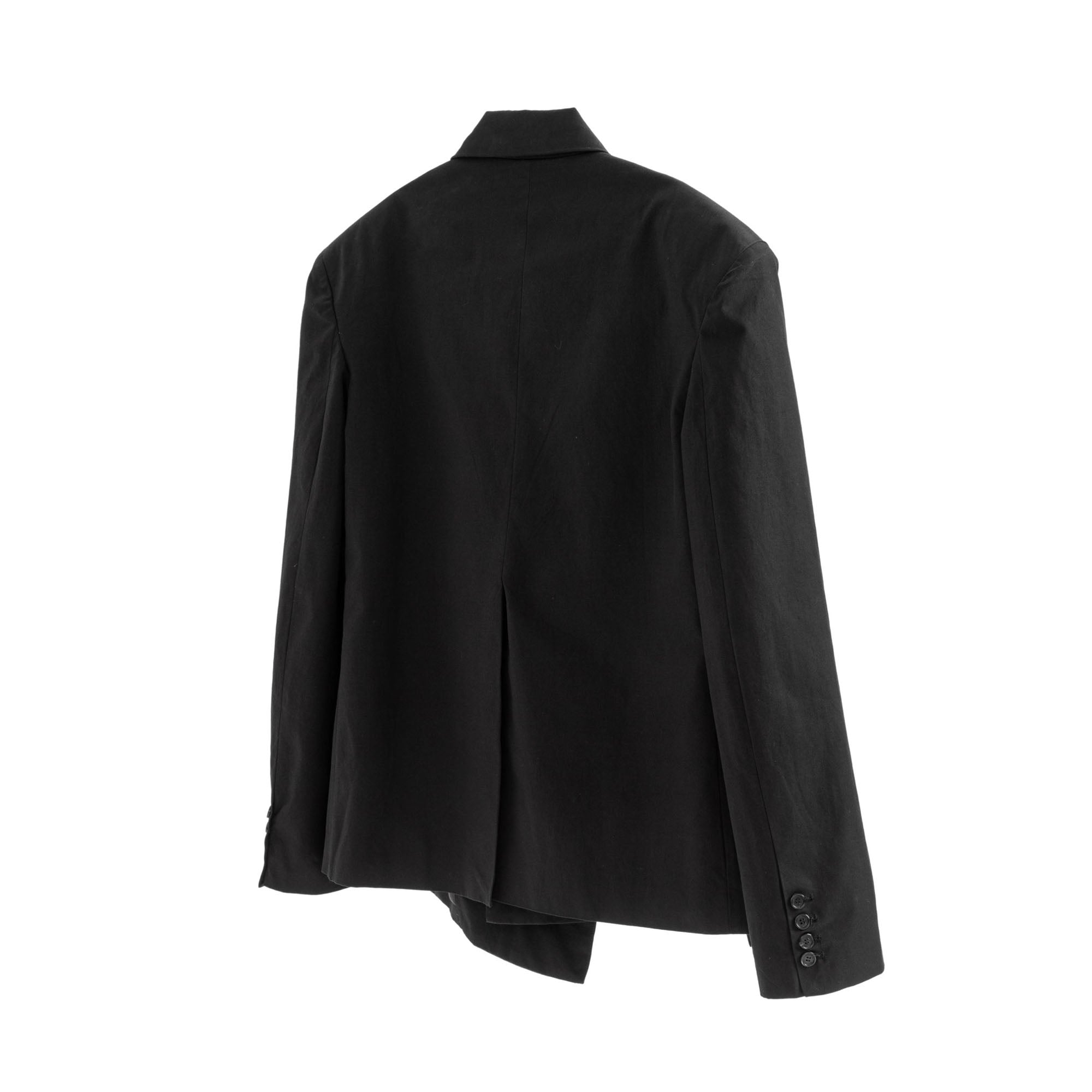 TRIANGLE PROJECT Asymmetrical Padded-Shoulder Oversized Blazer