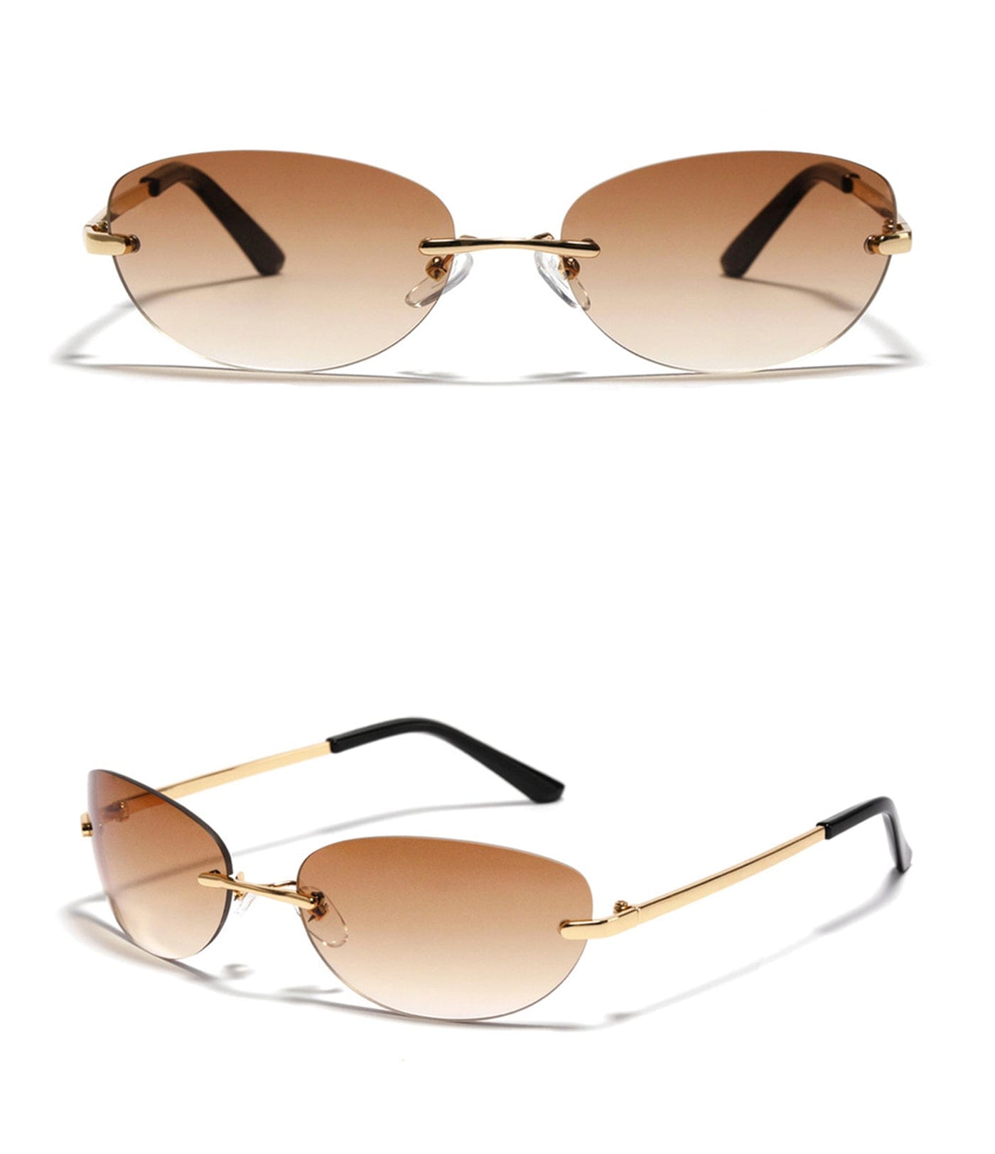 DAMAGE ASIA OPTICALS Rimless Gradient Sunglasses