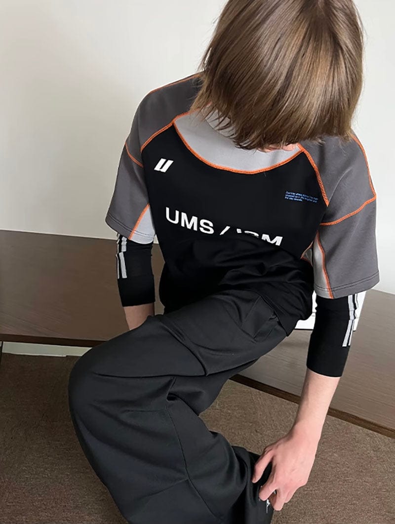UMAMIISM Deconstructed Racing Raglan T-Shirt