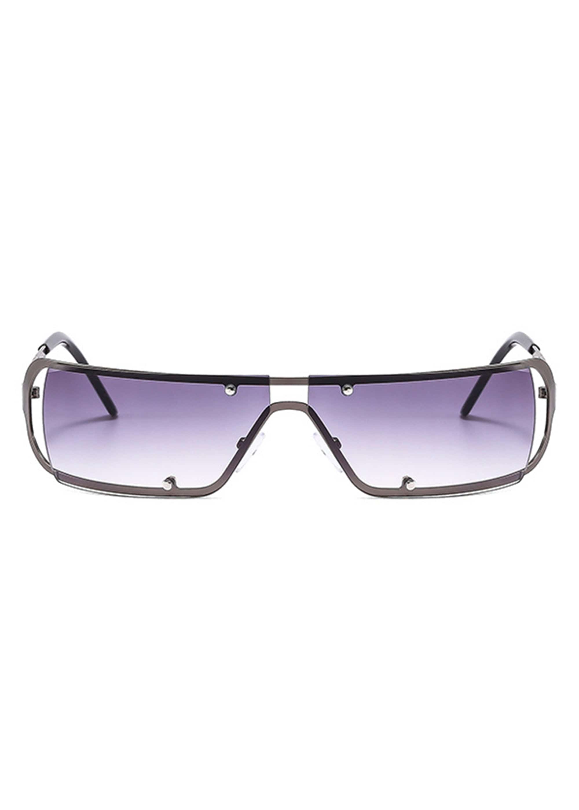 DAMAGE ASIA OPTICALS Modern Rivet Square Frame Sunglasses