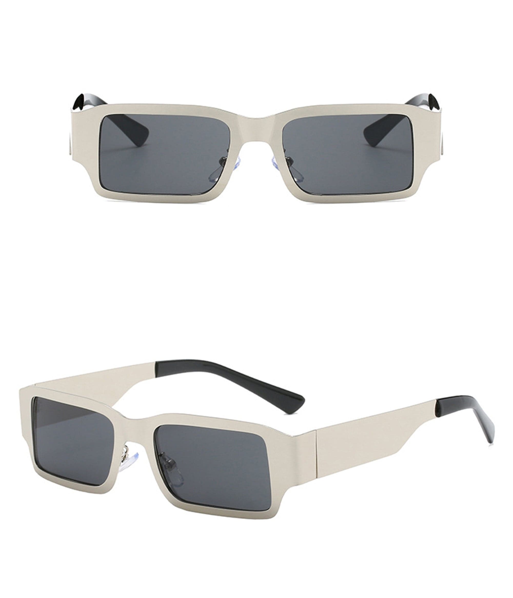 DAMAGE ASIA OPTICALS Metallic Square Frame Sunglasses