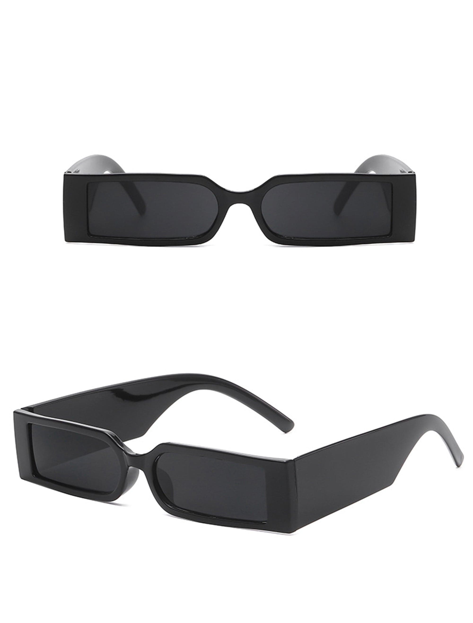 DAMAGE ASIA OPTICALS Square Frame Thick Temple Sunglasses