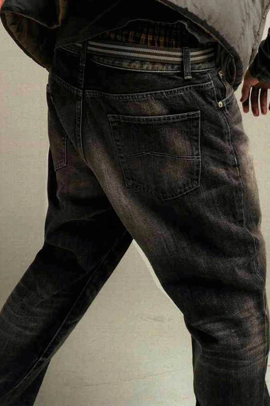 URBAN+FOREST 50s Washed Baggy Jeans