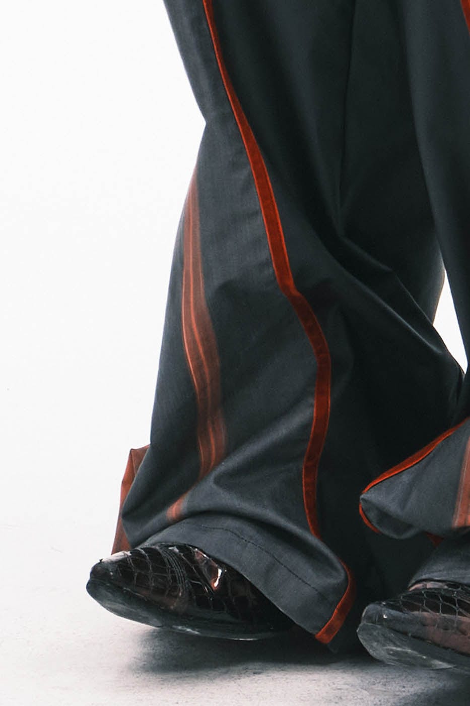 EMBRYO Totem Spliced Wide-Leg Pants
