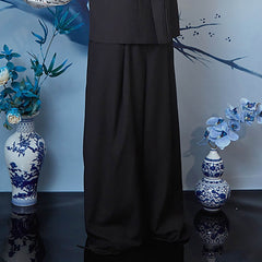 JIECHI Essential Draped Wide-Leg Pants
