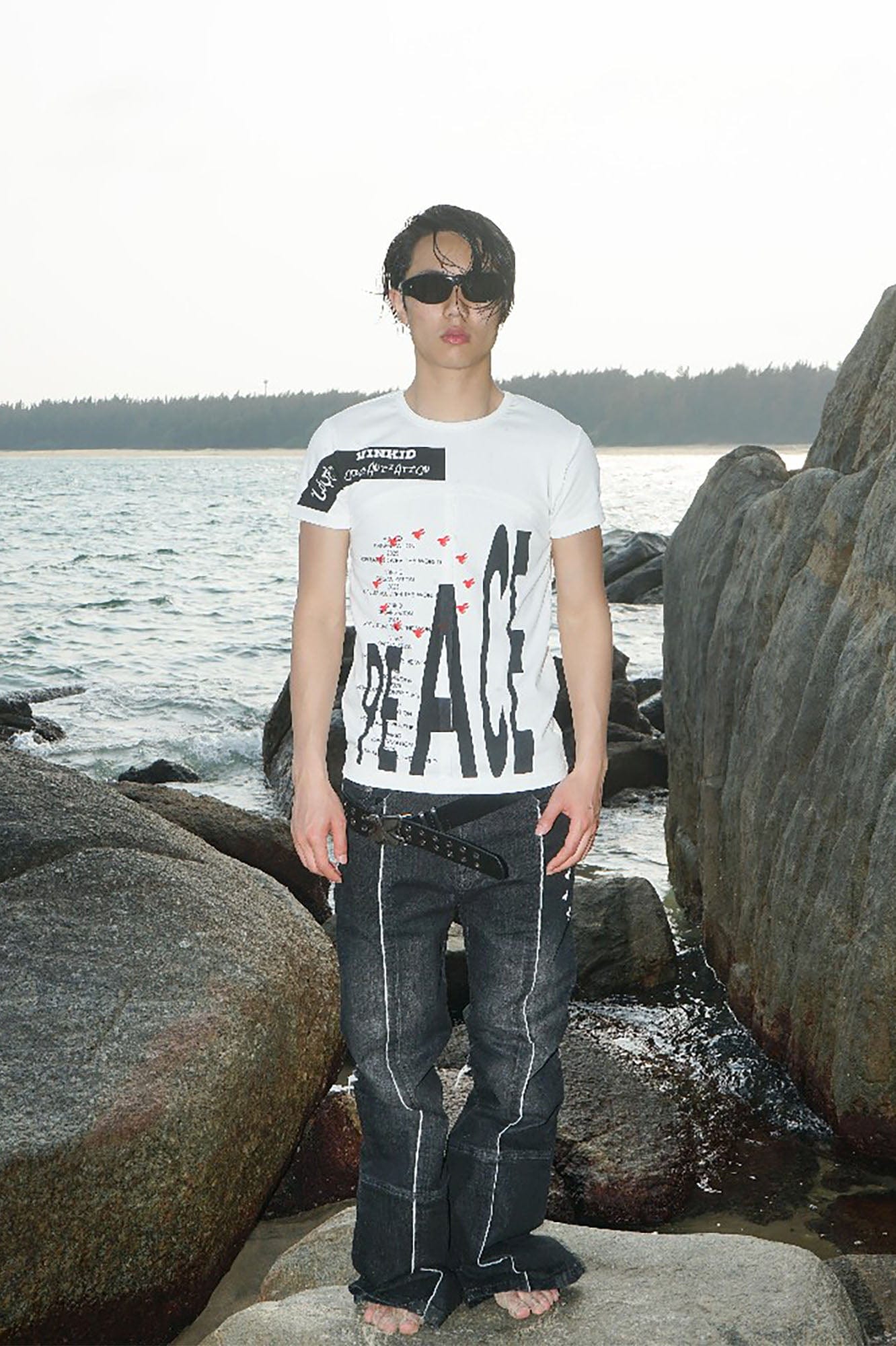 VINKID Peace & Love Graphic T-Shirt