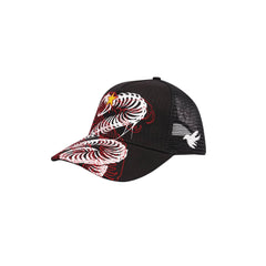VINKID Twin Serpent Star Mesh Cap