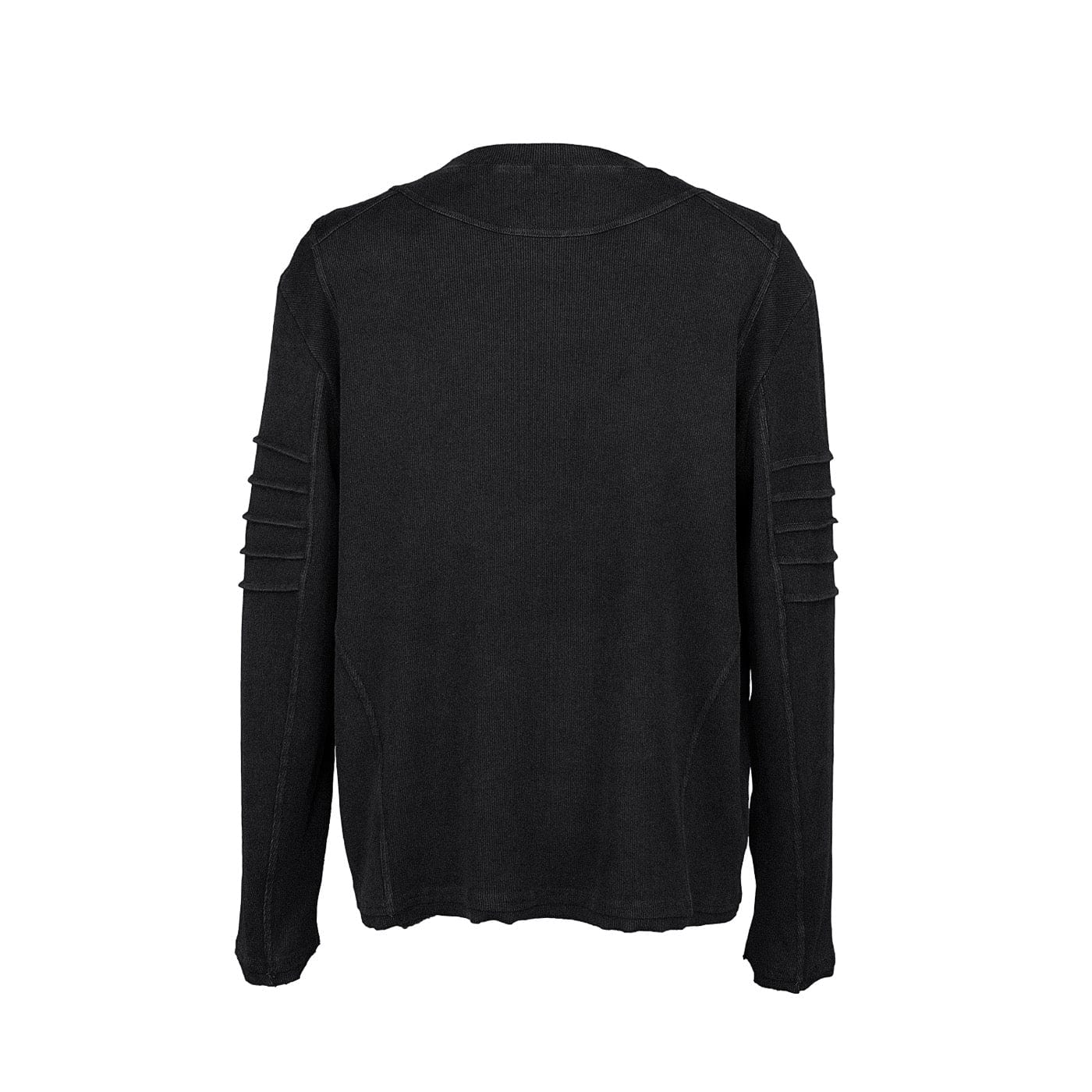UNDERWATER Distressed Deconstructed Light Sweatshirt Black