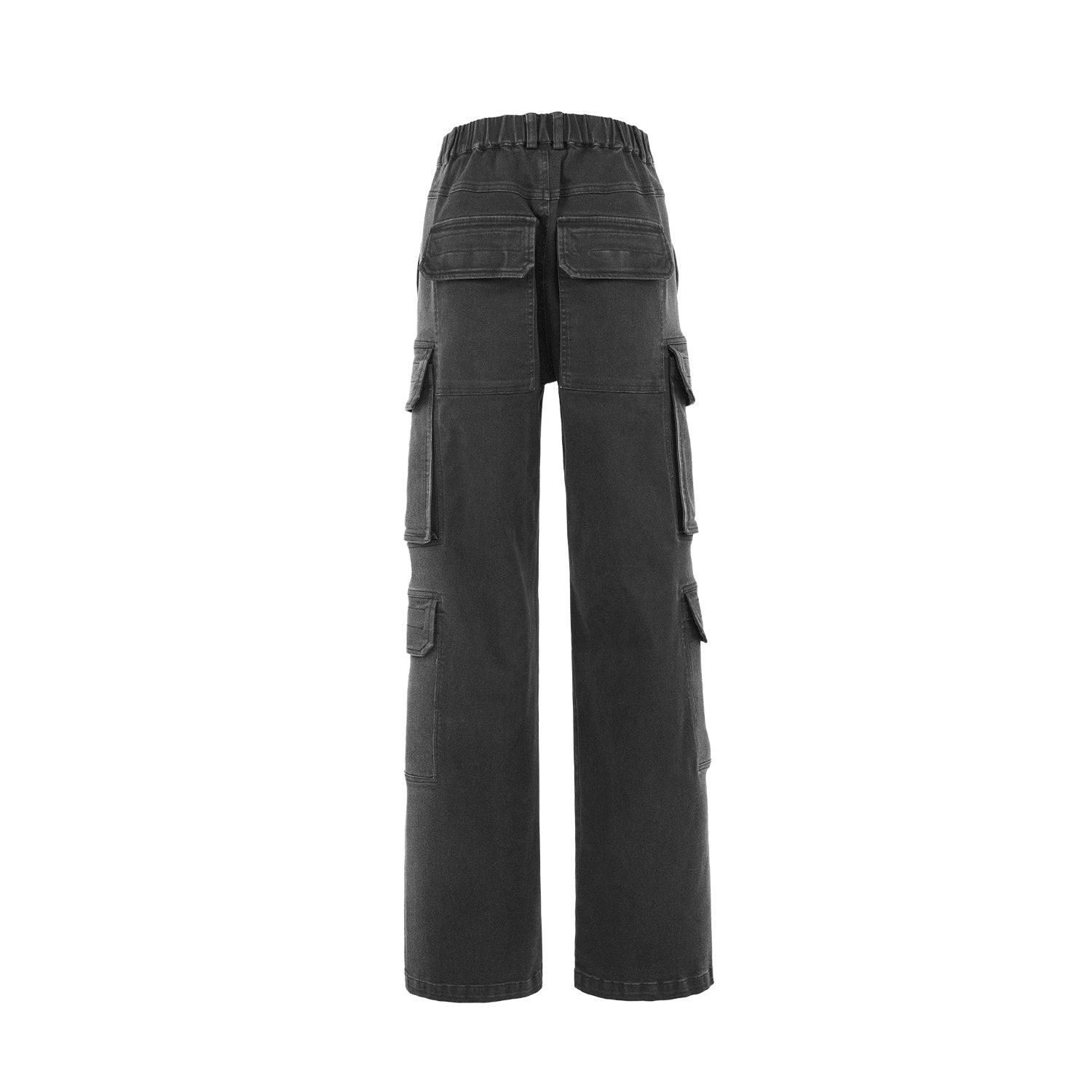UNDERWATER Multi Pockets Gradient Jeans Black