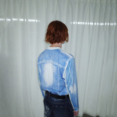 LEONSENSE Denim Print L/S T-Shirt