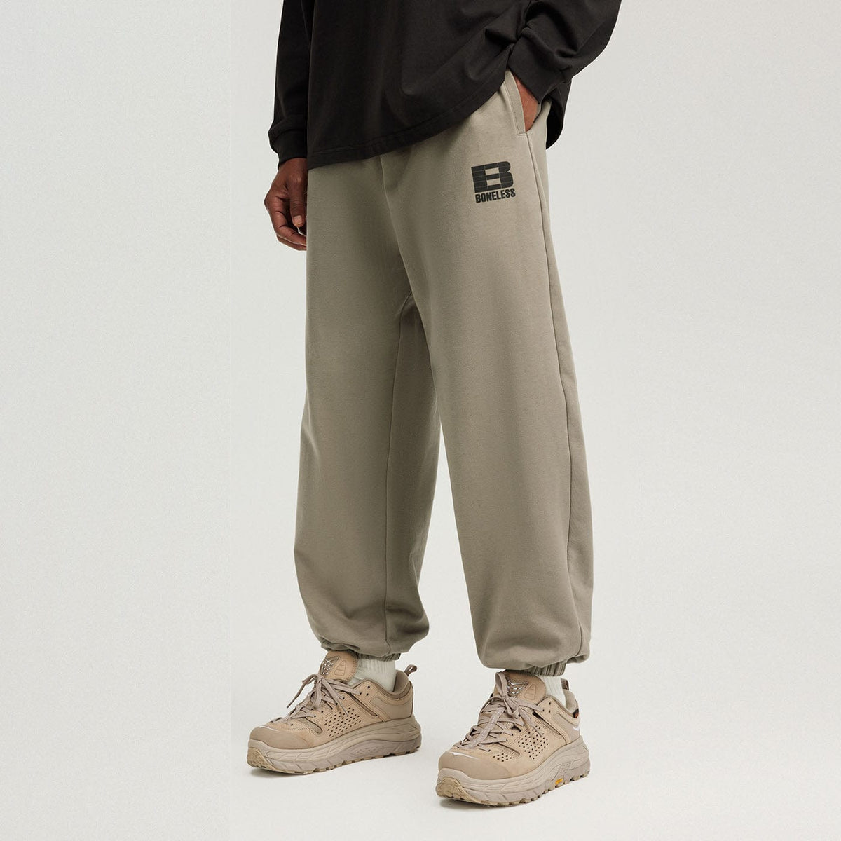 BONELESS Plaid B LOGO Jogger