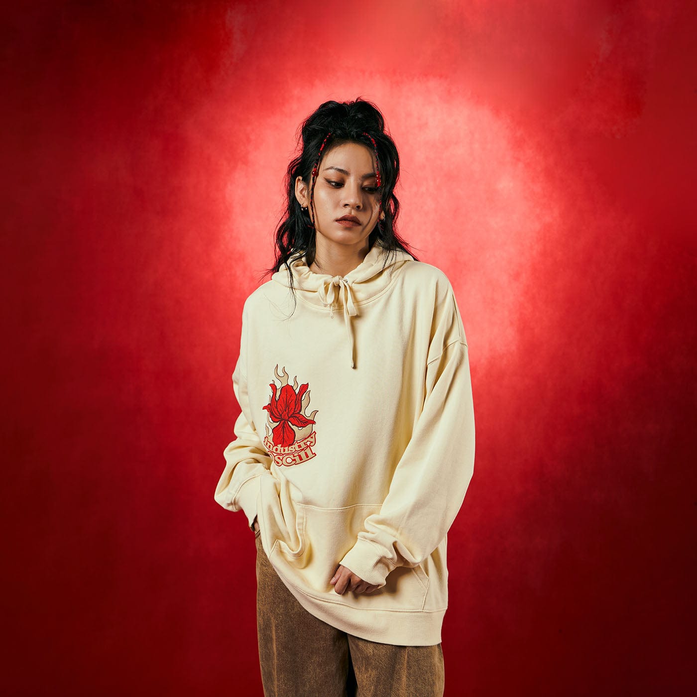 OSCILL Flame Flower Hoodie