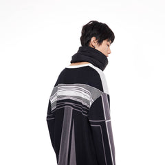 49PERCENT Future Striped Knitted Sweatshirt