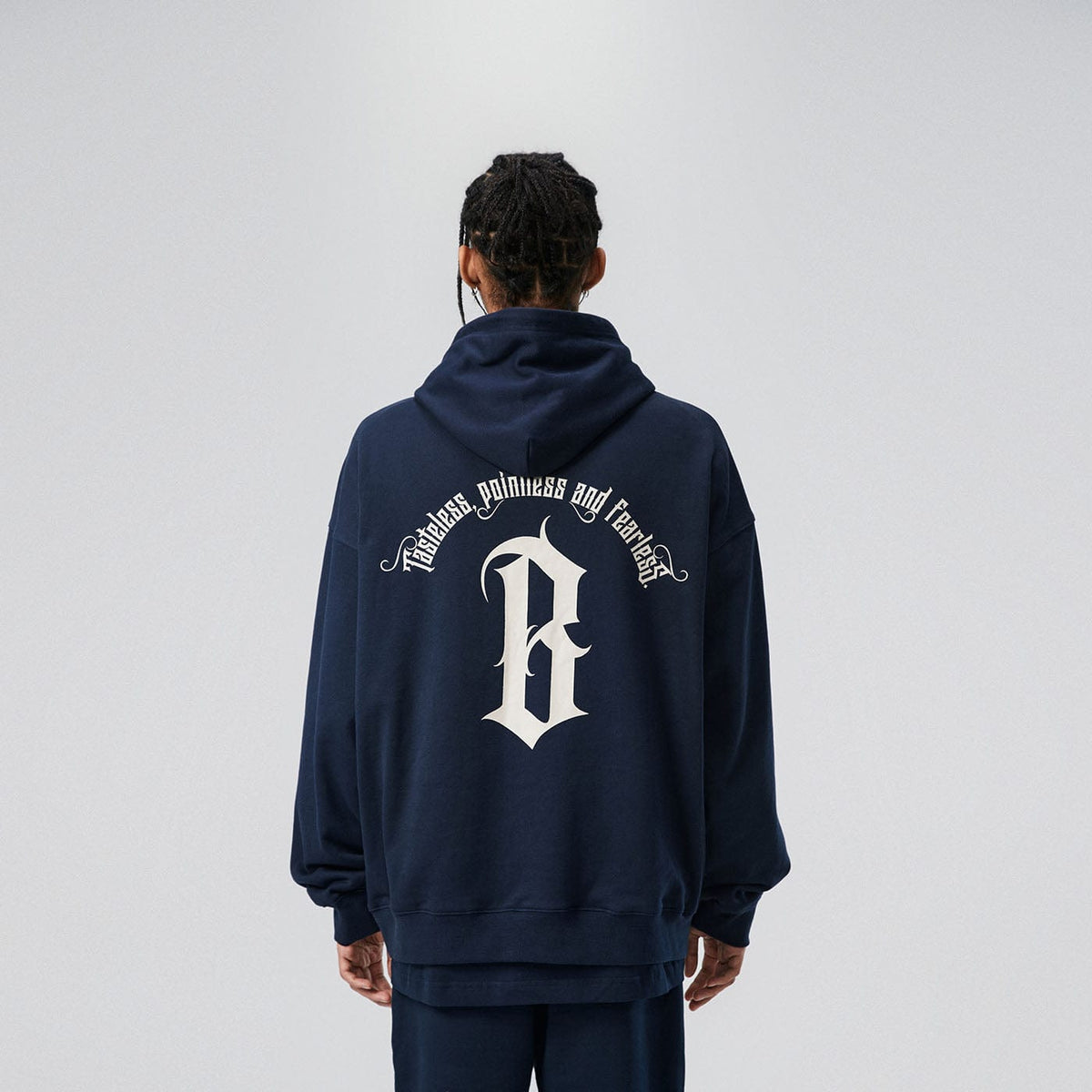 BONELESS Gothic Slogan Hoodie