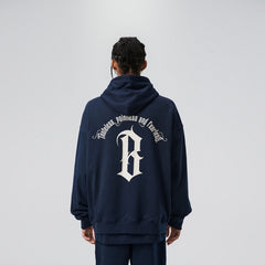BONELESS Gothic Slogan Hoodie