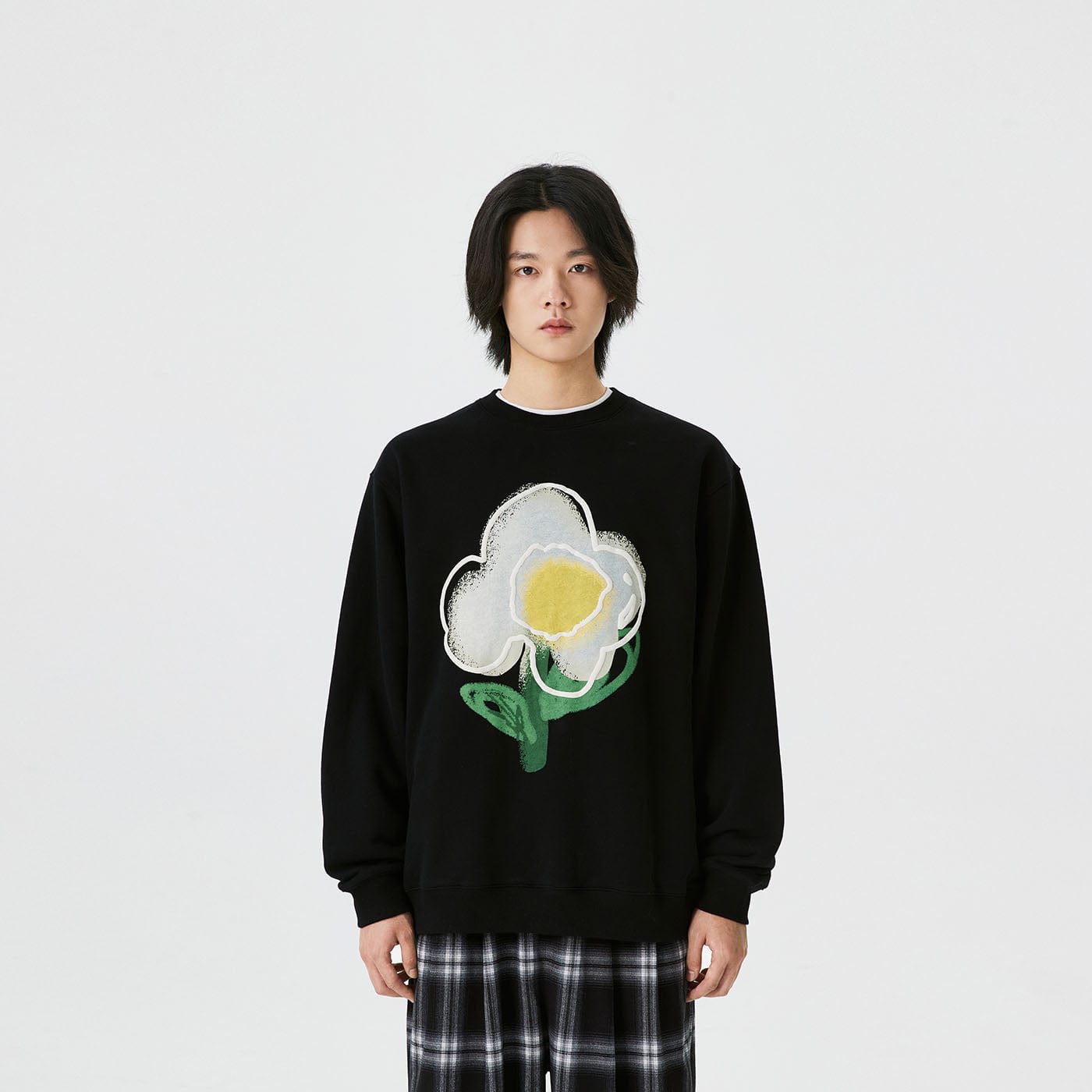 CONKLAB Fried Egg Flower Graphics L/S T-Shirt