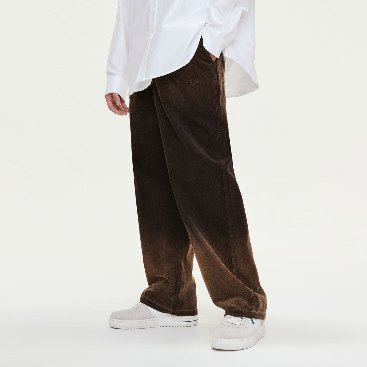 CONKLAB Creased Gradient Straight Pants