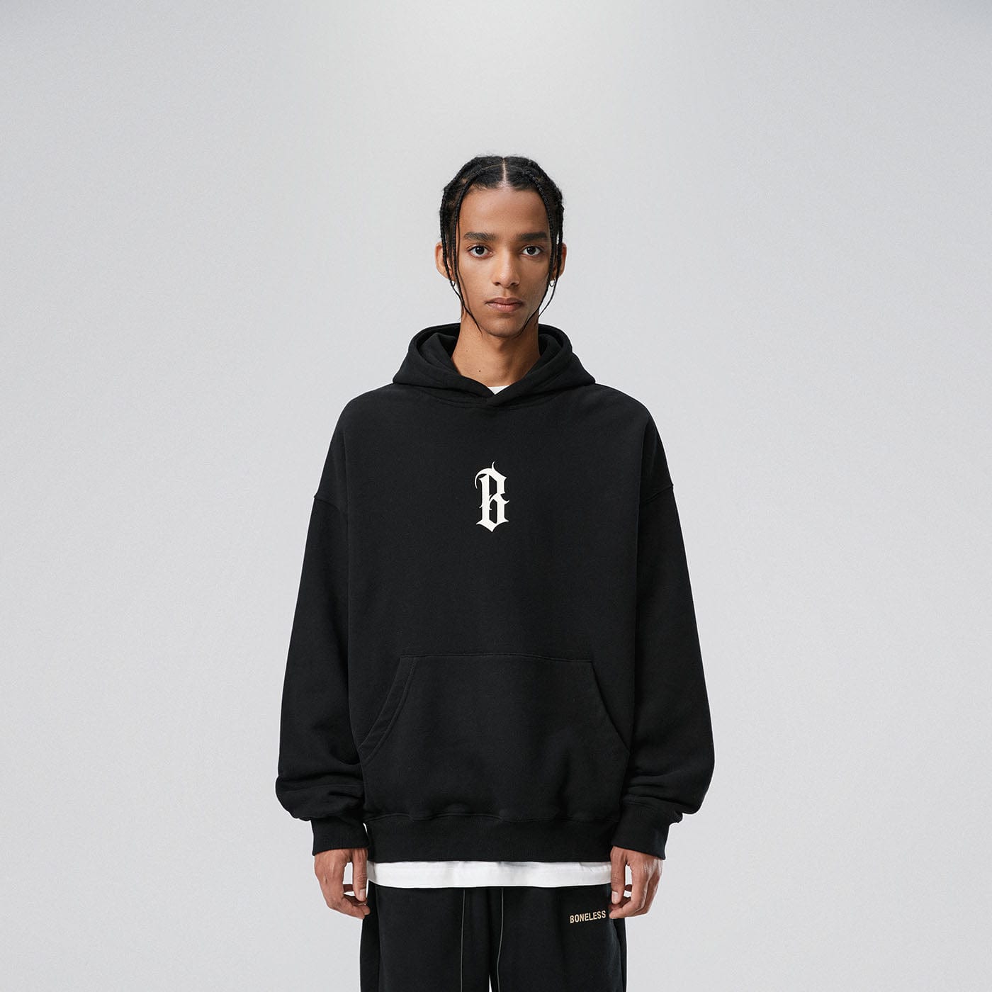 BONELESS Gothic LOGO Hoodie
