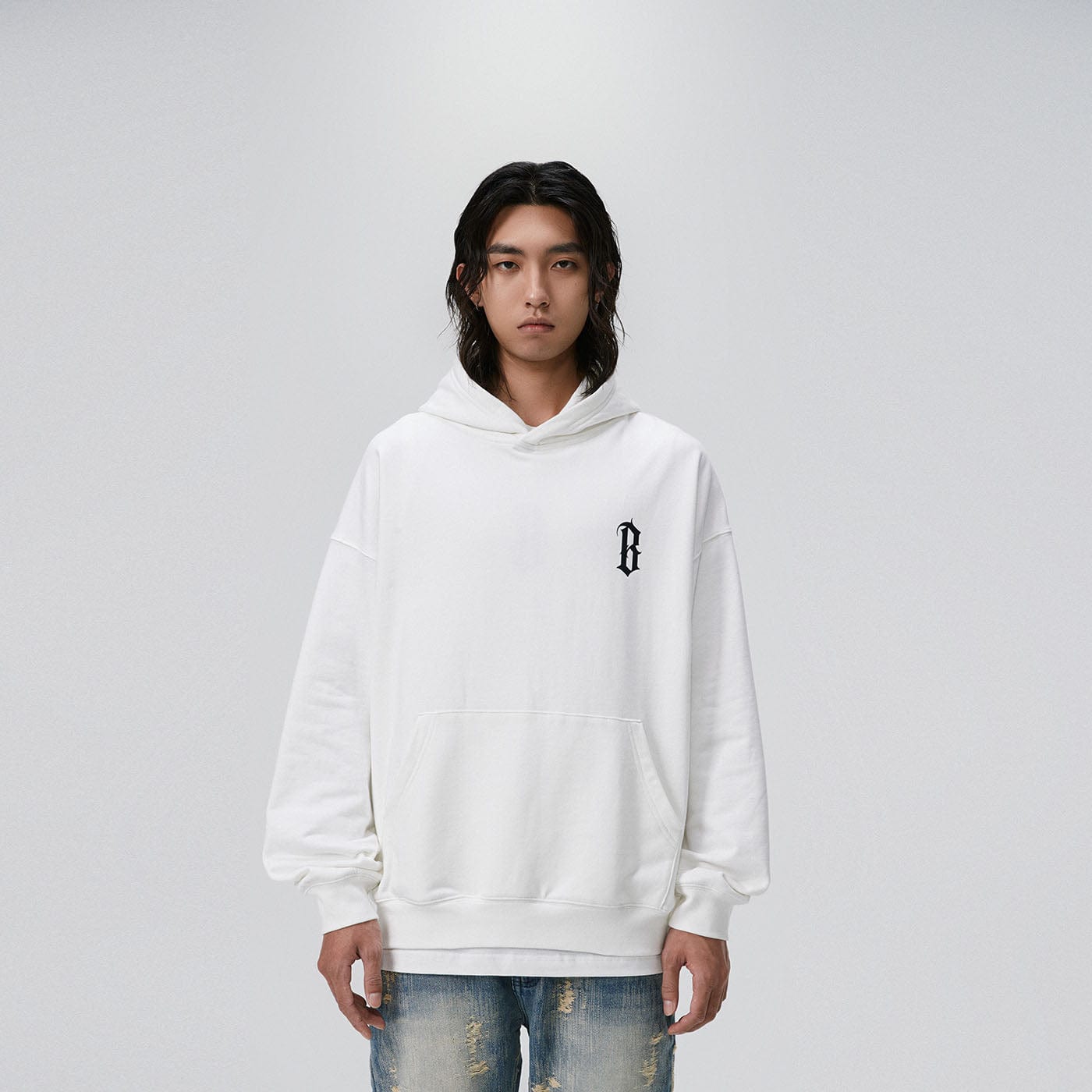 BONELESS Gothic Slogan Hoodie