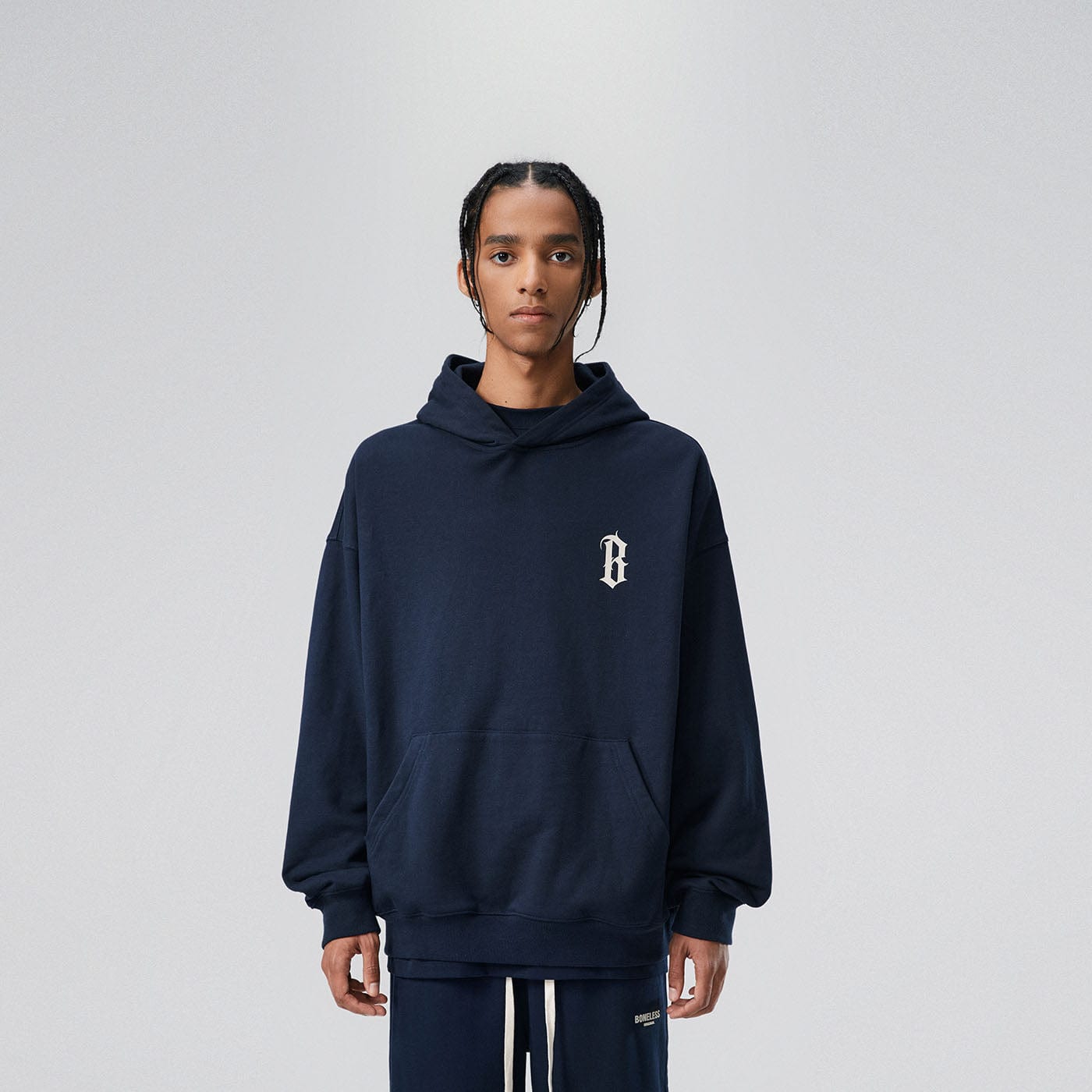 BONELESS Gothic Slogan Hoodie