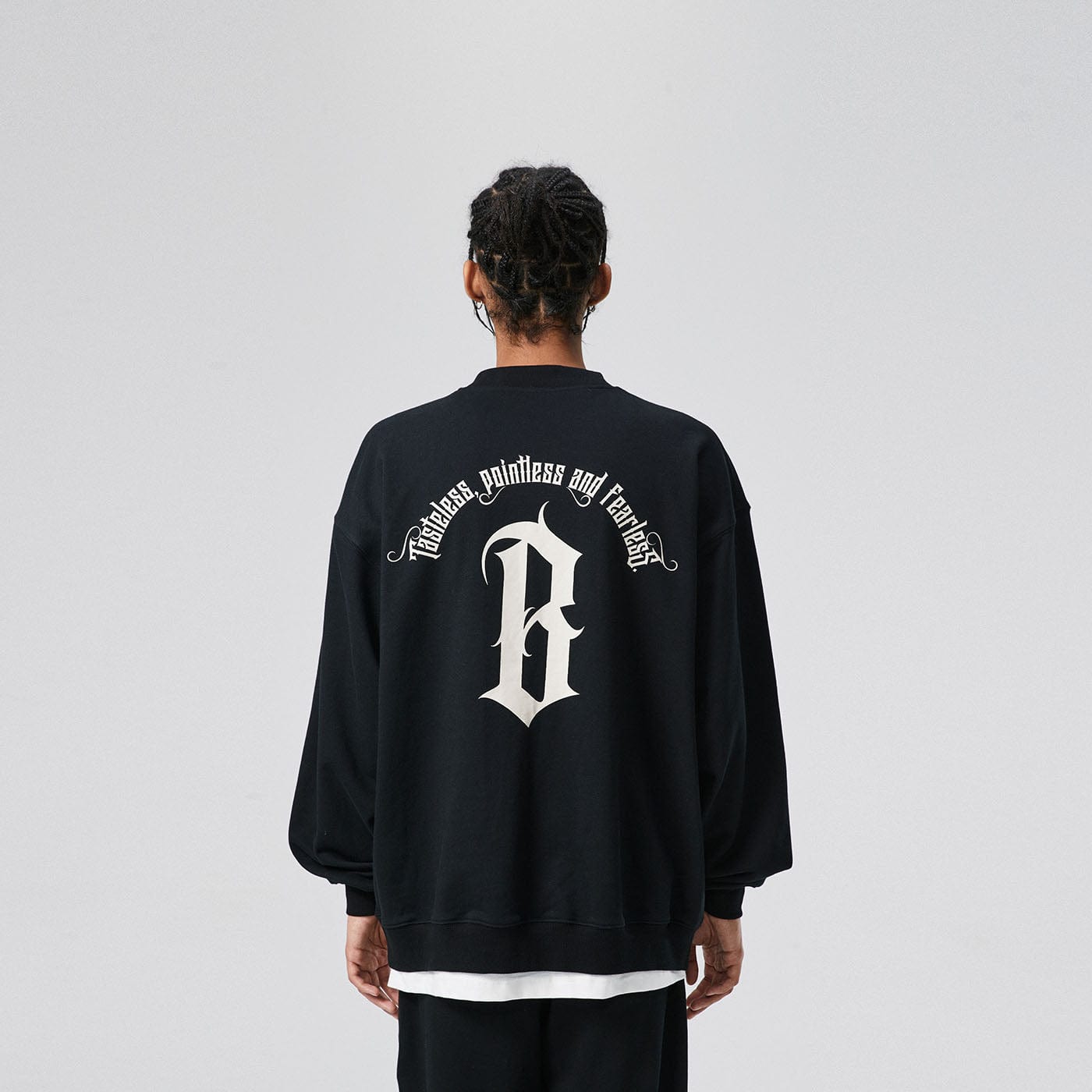 BONELESS Gothic Slogan Sweatshirt
