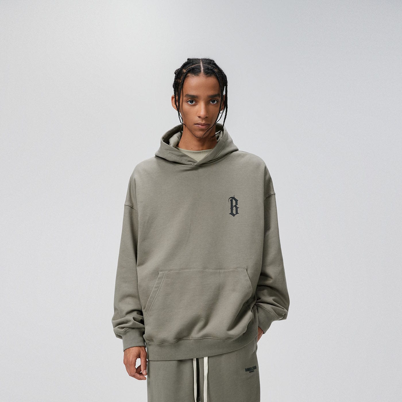 BONELESS Gothic Slogan Hoodie