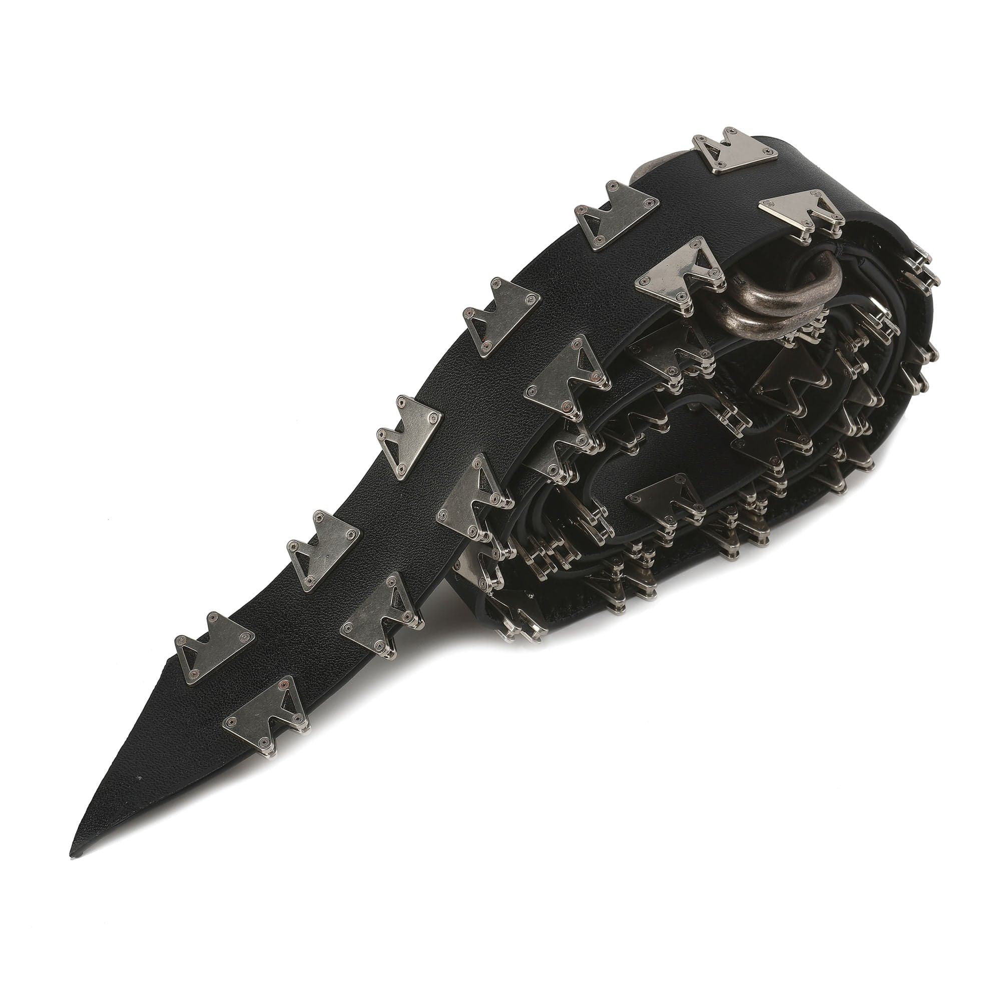 FVVO Multi-Rivet Full-Grain Leather Belt