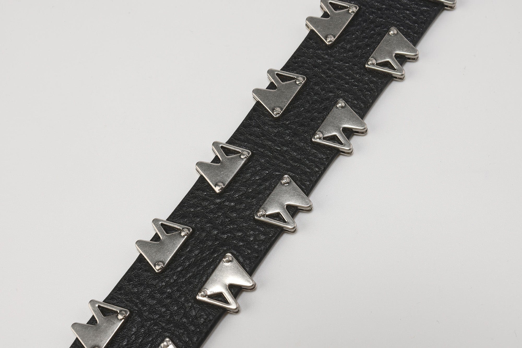 FVVO Multi-Rivet Full-Grain Leather Belt