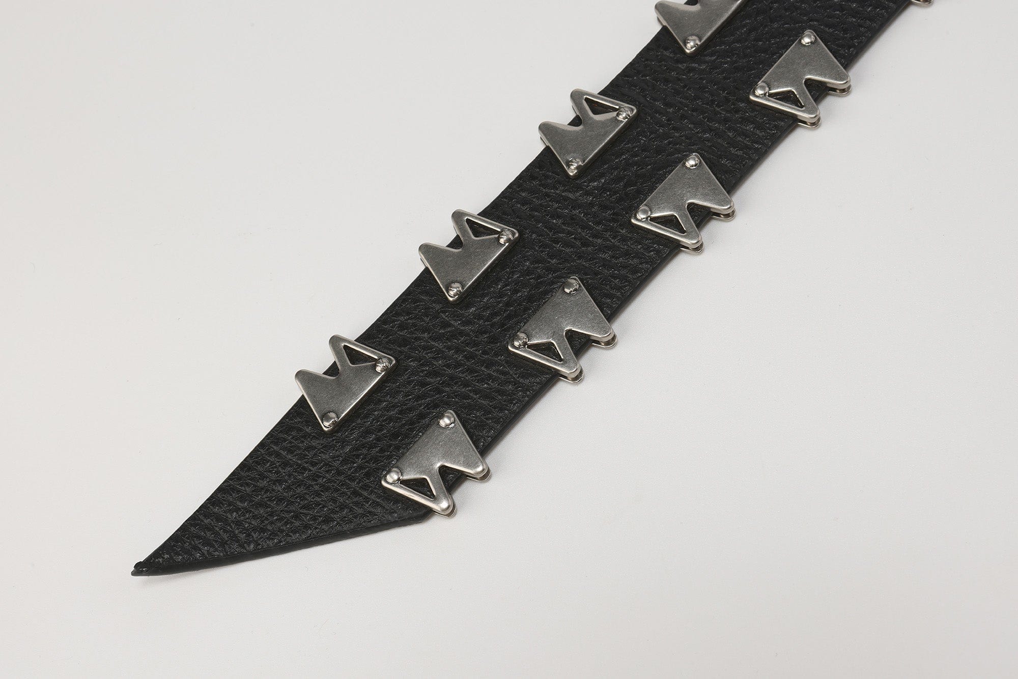 FVVO Multi-Rivet Full-Grain Leather Belt