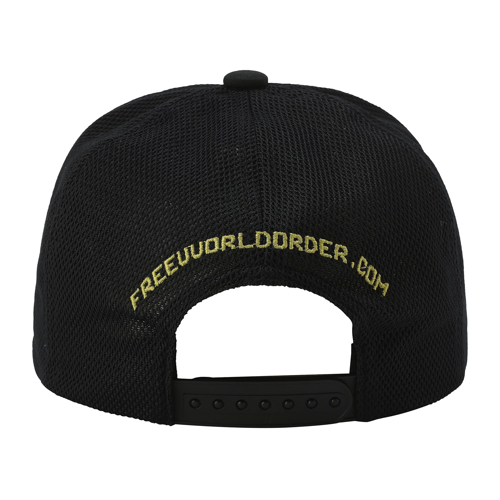 FVVO Panda Patchwork Frayed Mesh Cap