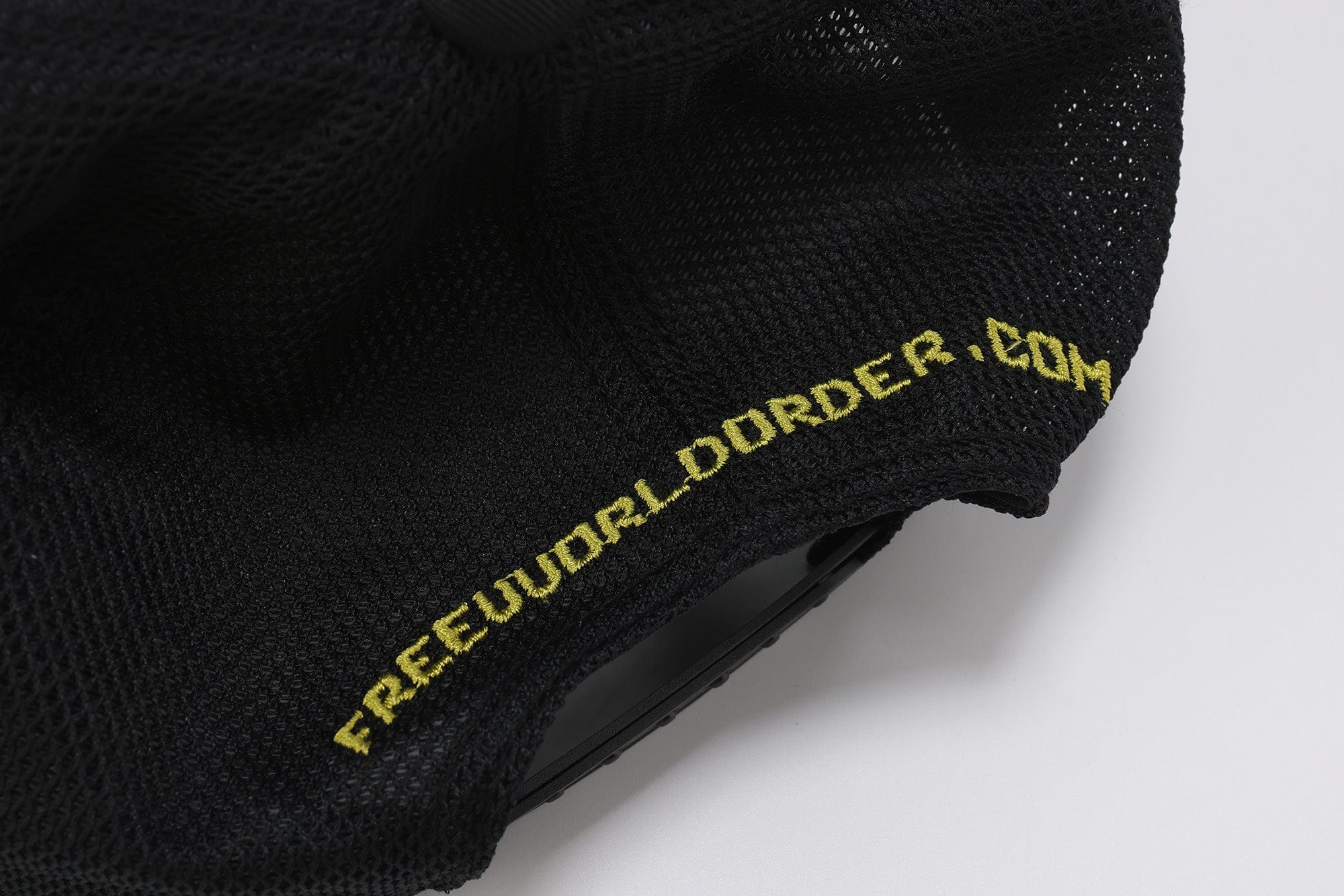 FVVO Panda Patchwork Frayed Mesh Cap