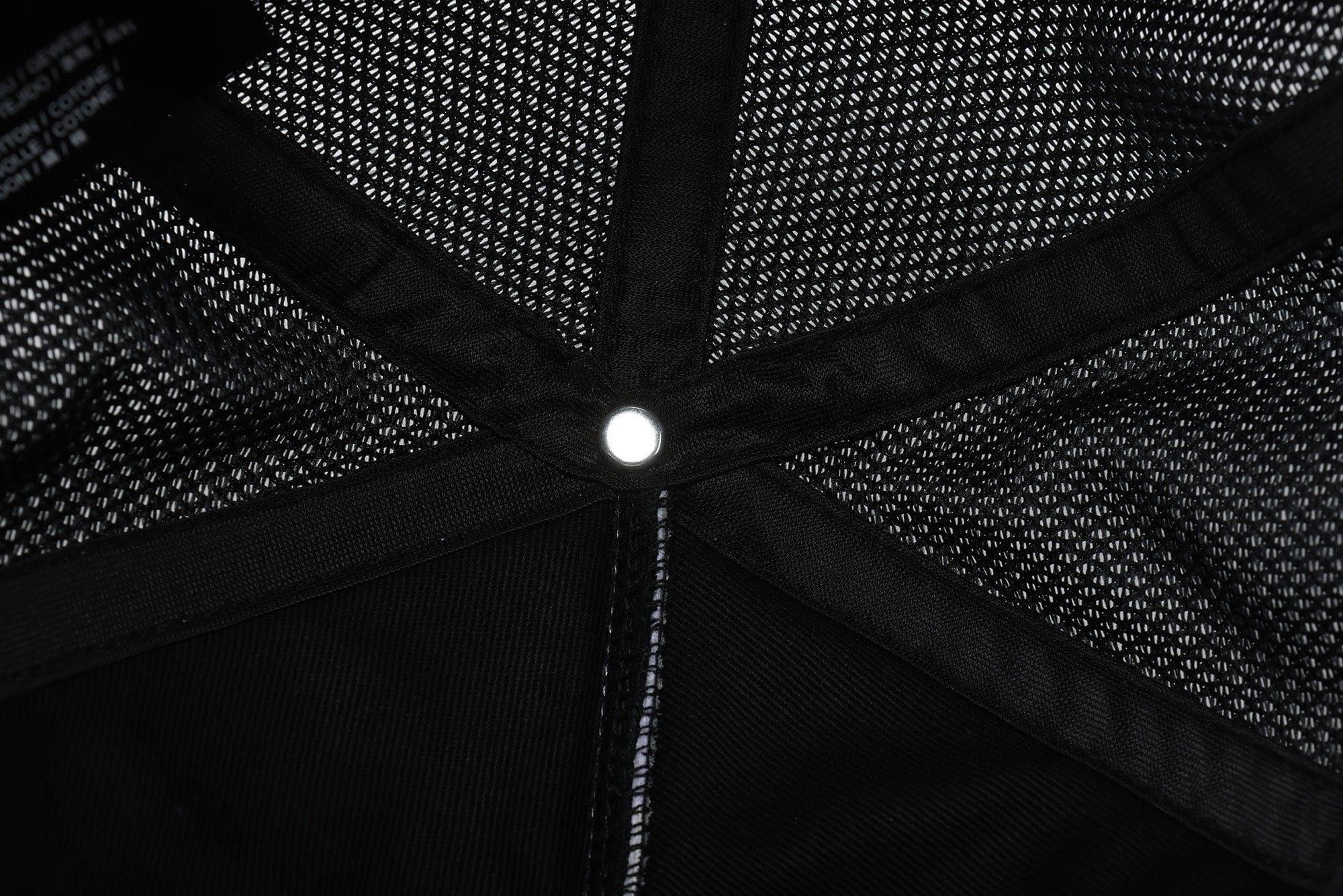 FVVO Panda Patchwork Frayed Mesh Cap