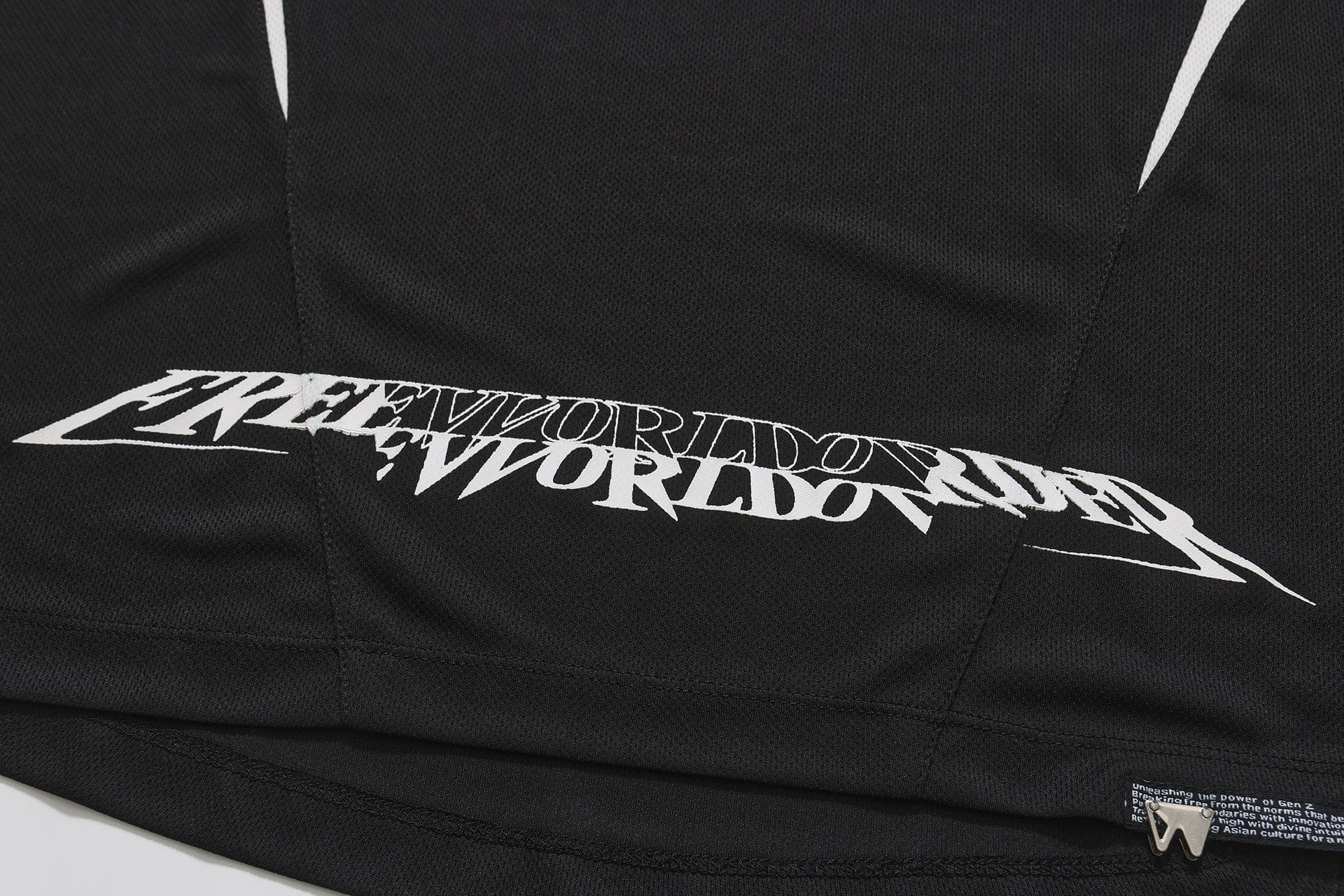 FVVO Retro Contrast Spliced Racing T-Shirt
