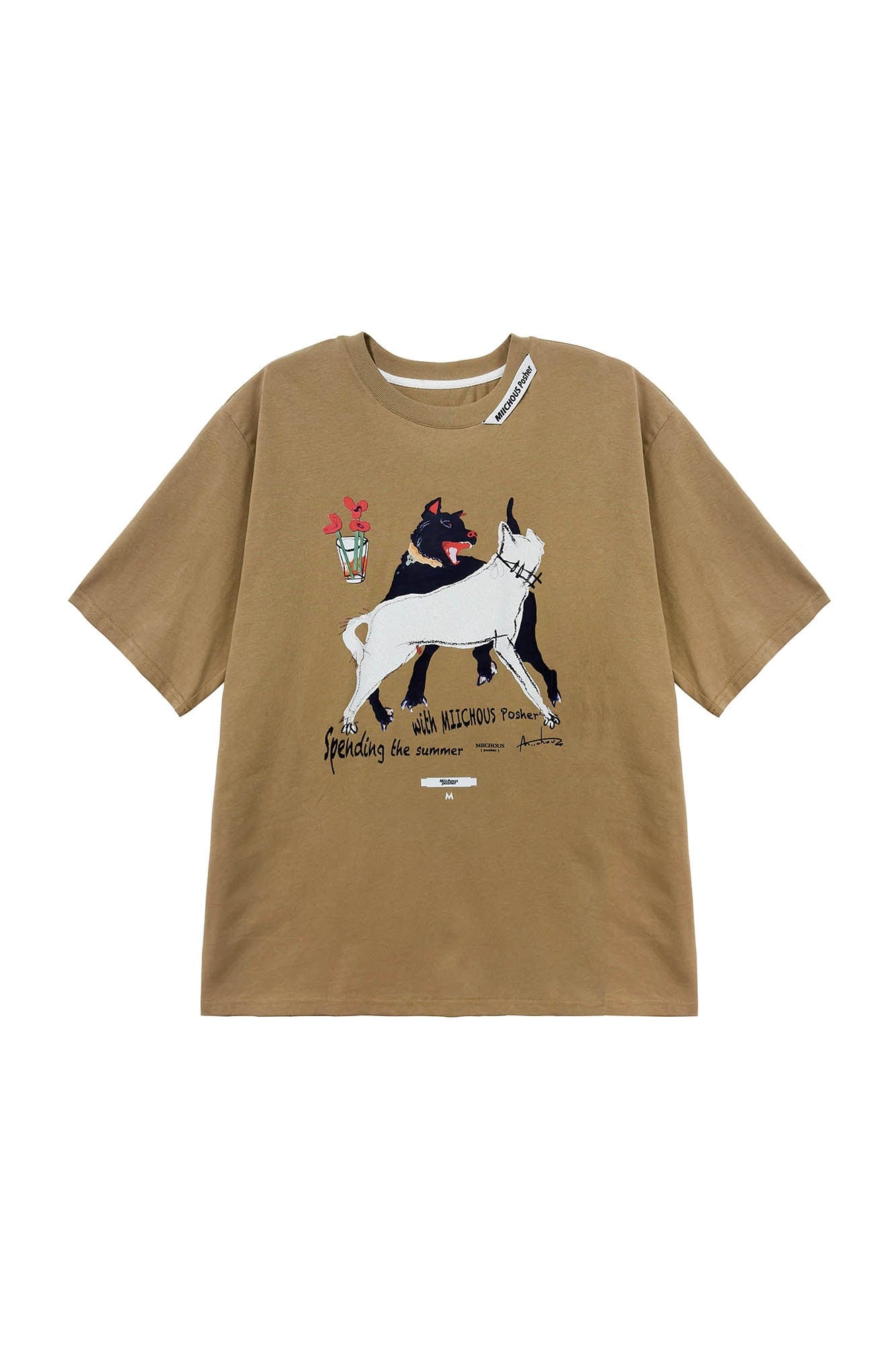 MIICHOUS Dancing Dogs Graphic T-Shirt