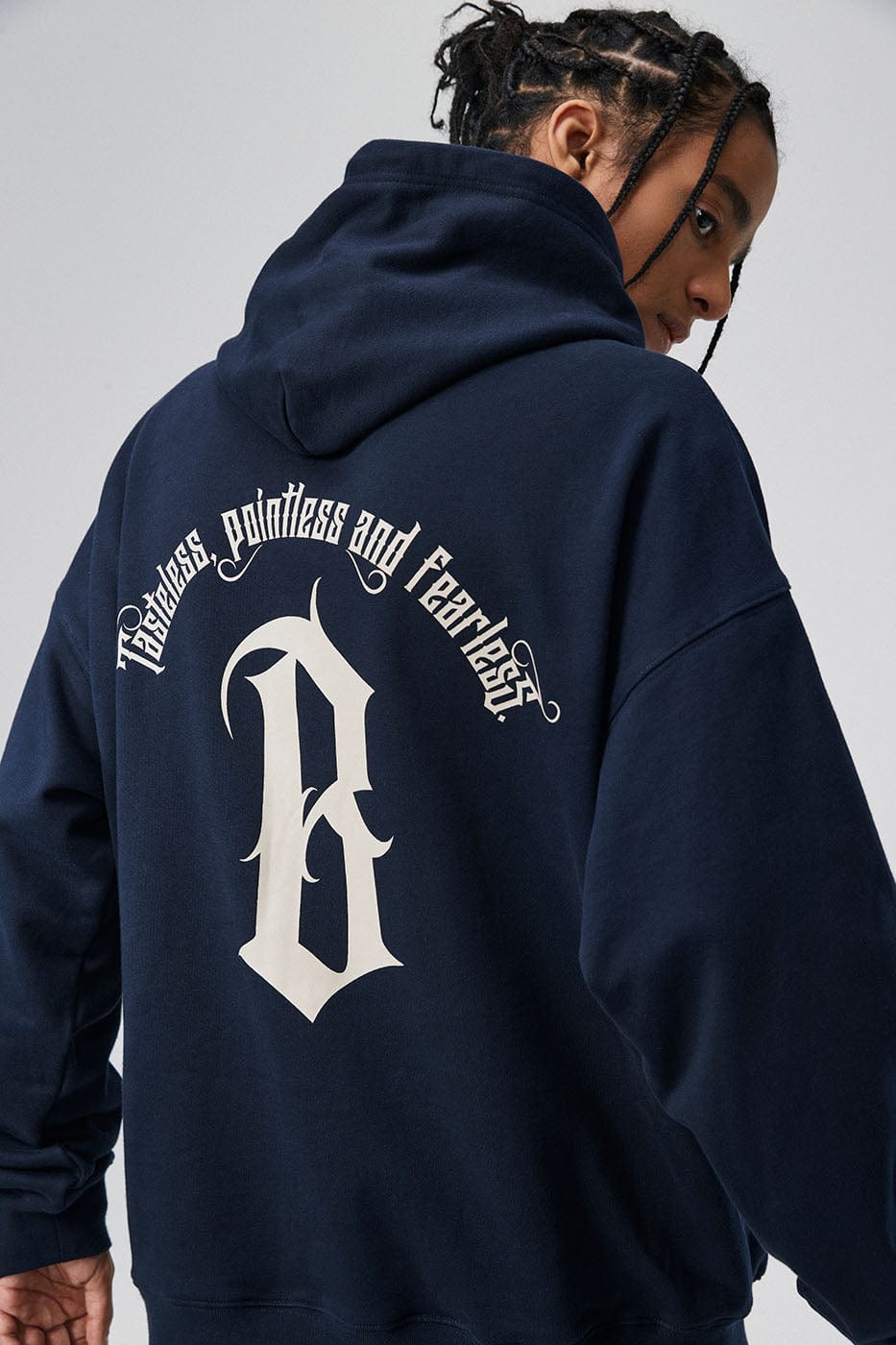BONELESS Gothic Slogan Hoodie
