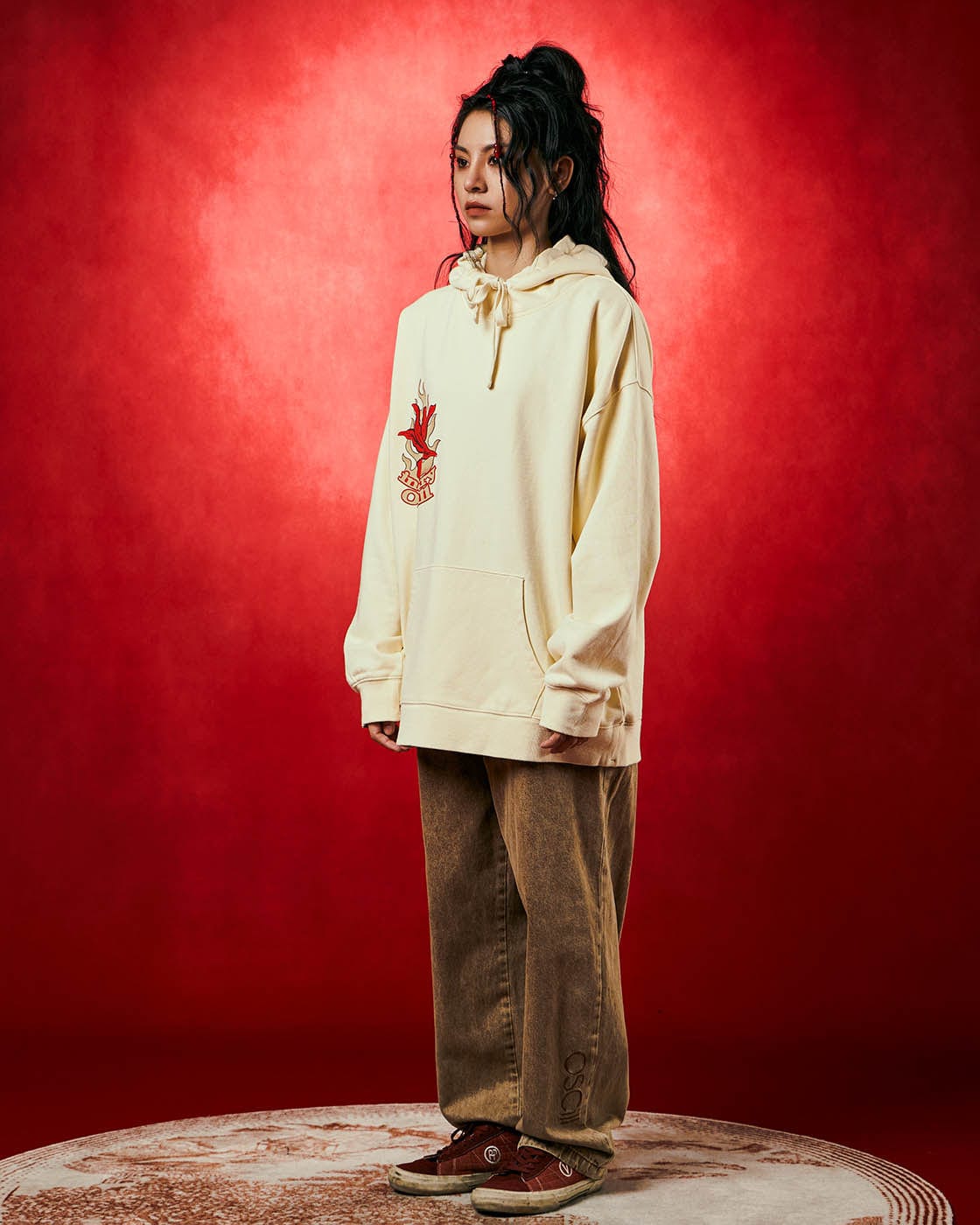 OSCILL Flame Flower Hoodie