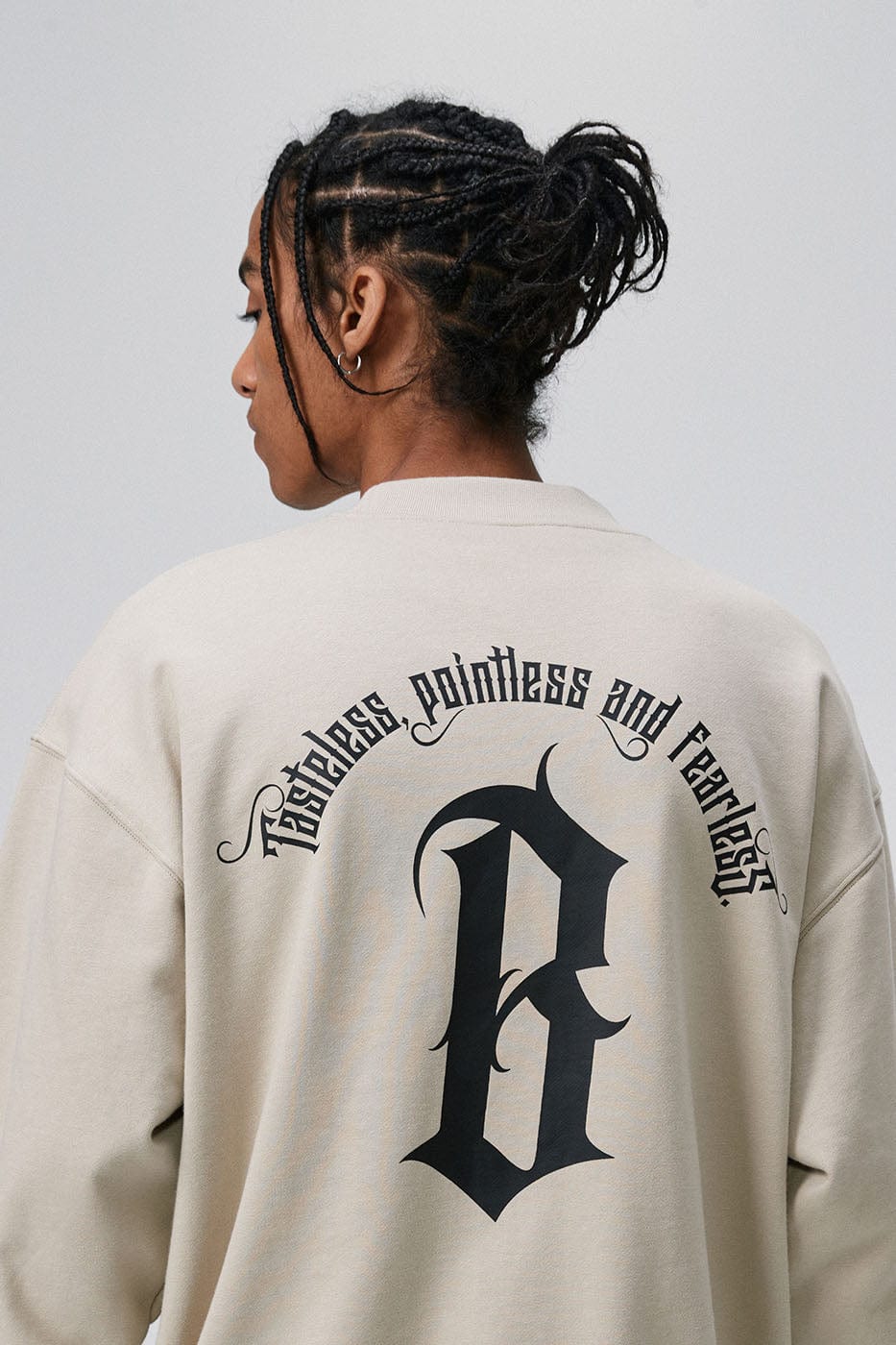 BONELESS Gothic Slogan Sweatshirt