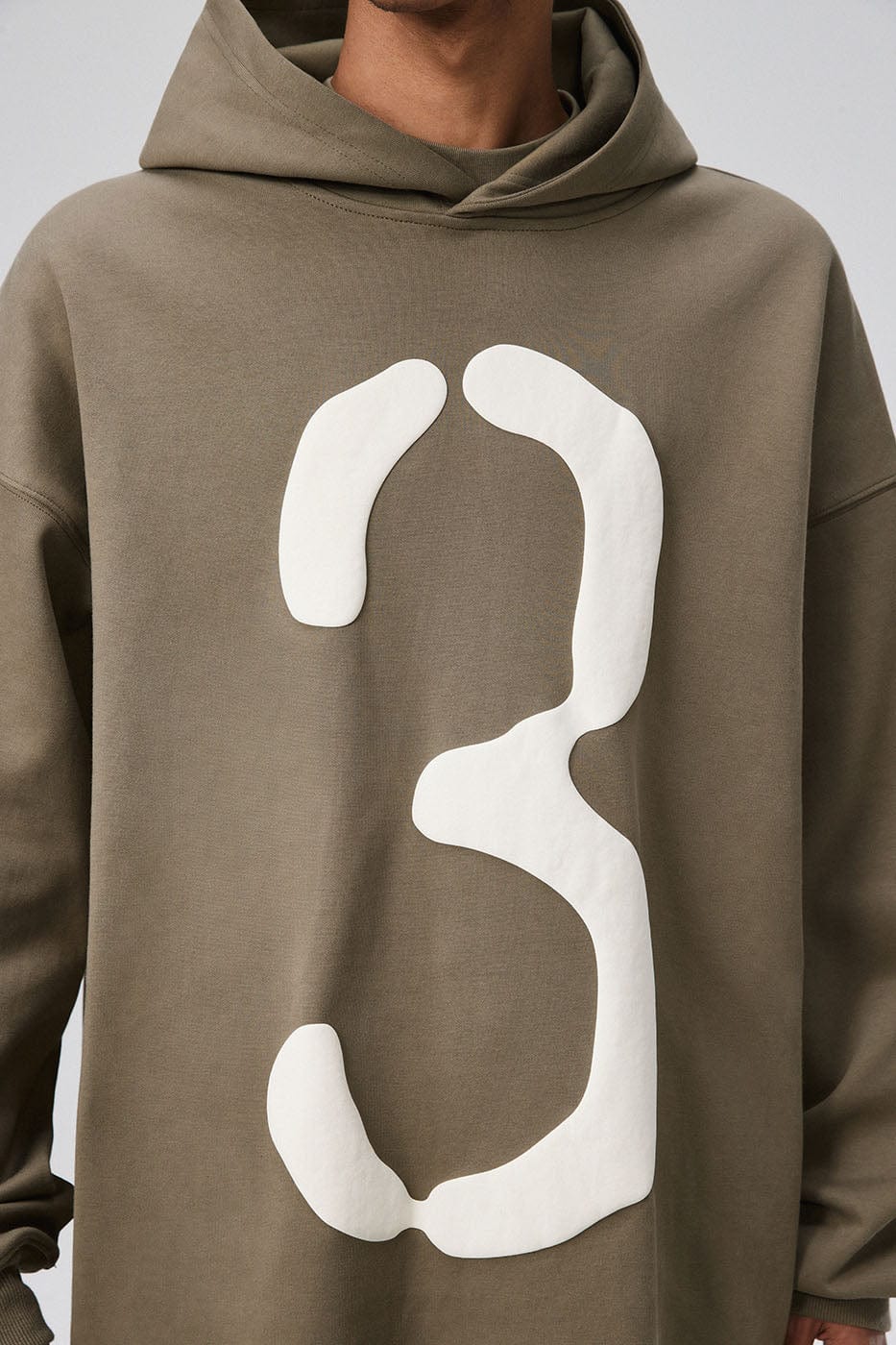 BONELESS Number 3 Puff-Print Hoodie