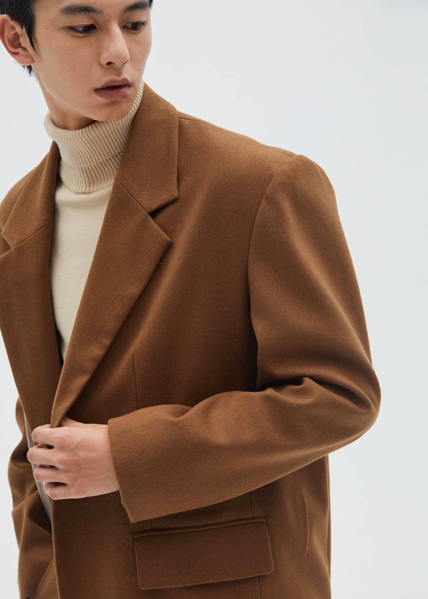 LEONSENSE Spliced Oversized Suit Jacket