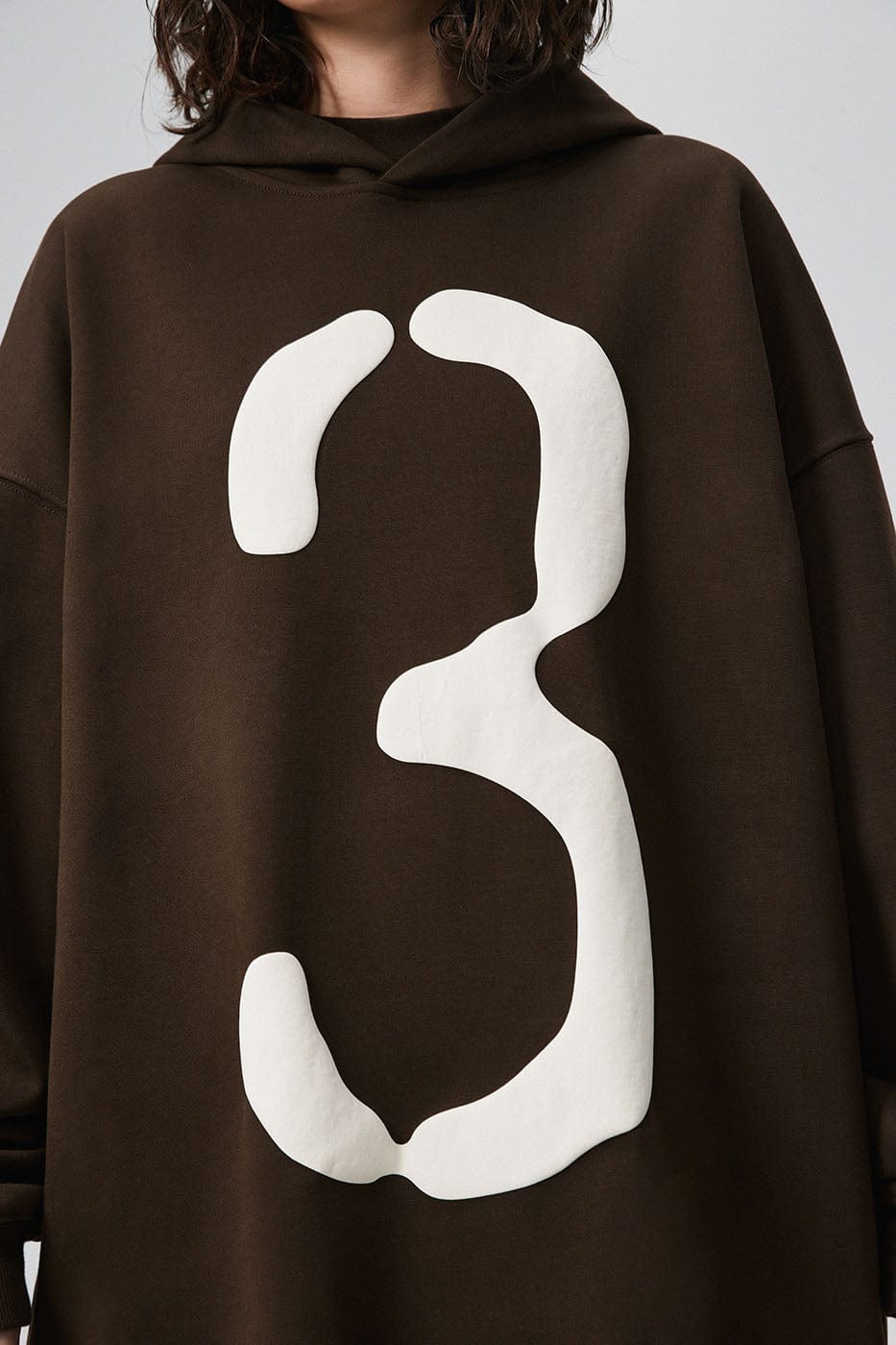 BONELESS Number 3 Puff-Print Hoodie