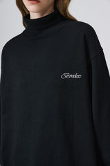 BONELESS Essential LOGO Embroidery Turtleneck Sweater