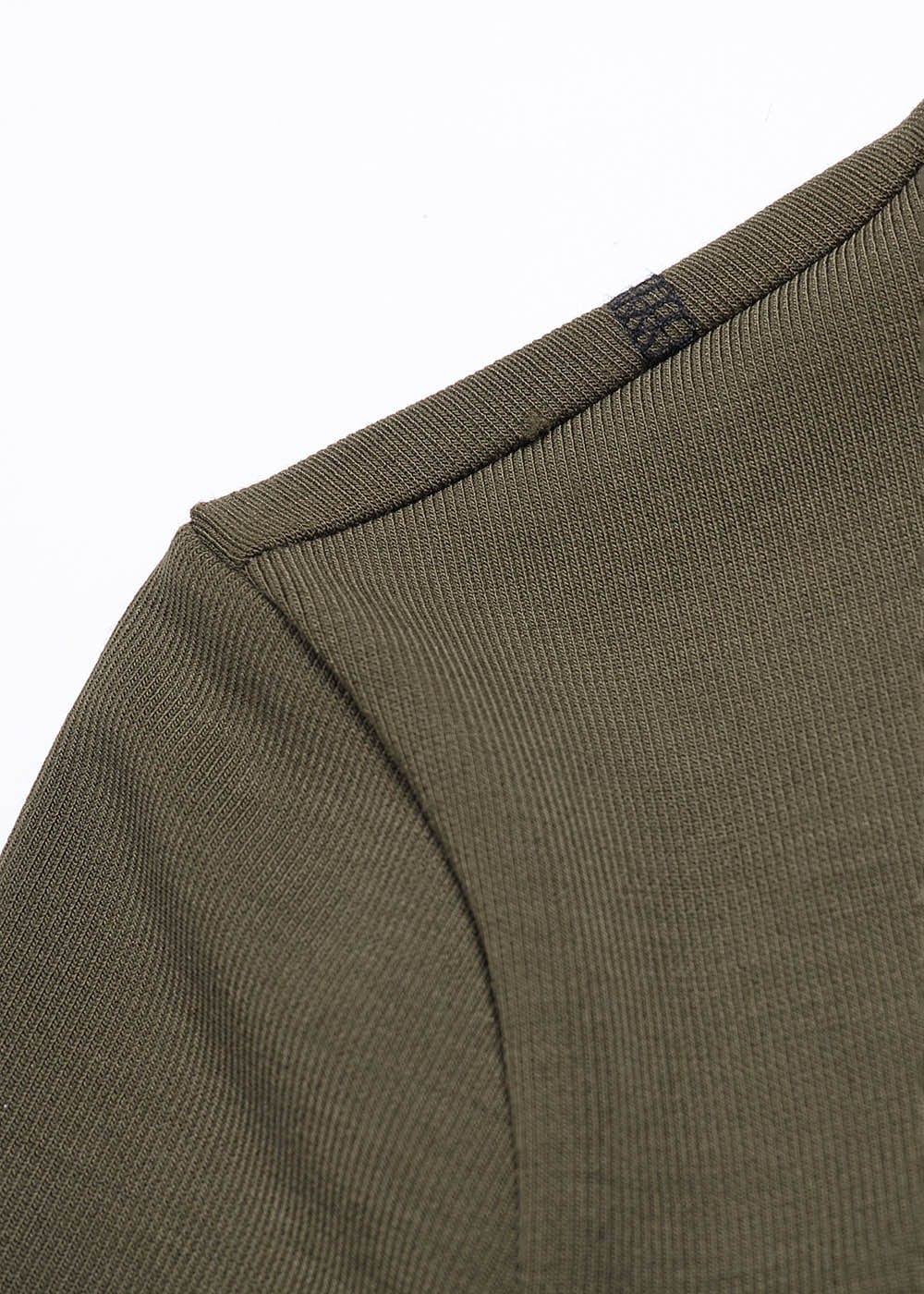49PERCENT Stitch Outlined High Neck Long Sleeve T-shirt