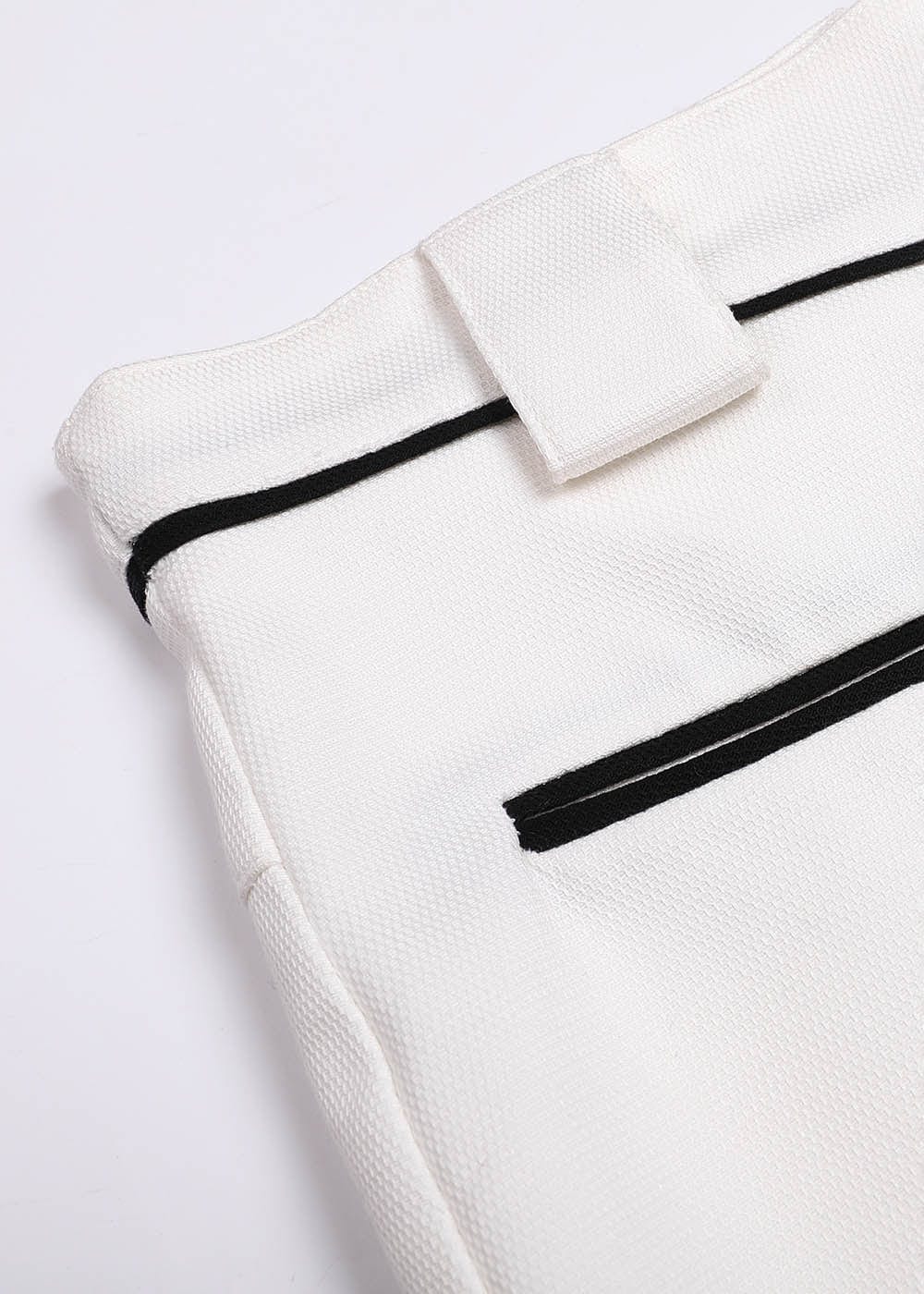 49PERCENT Paneled Zipper Wide-Leg Pants
