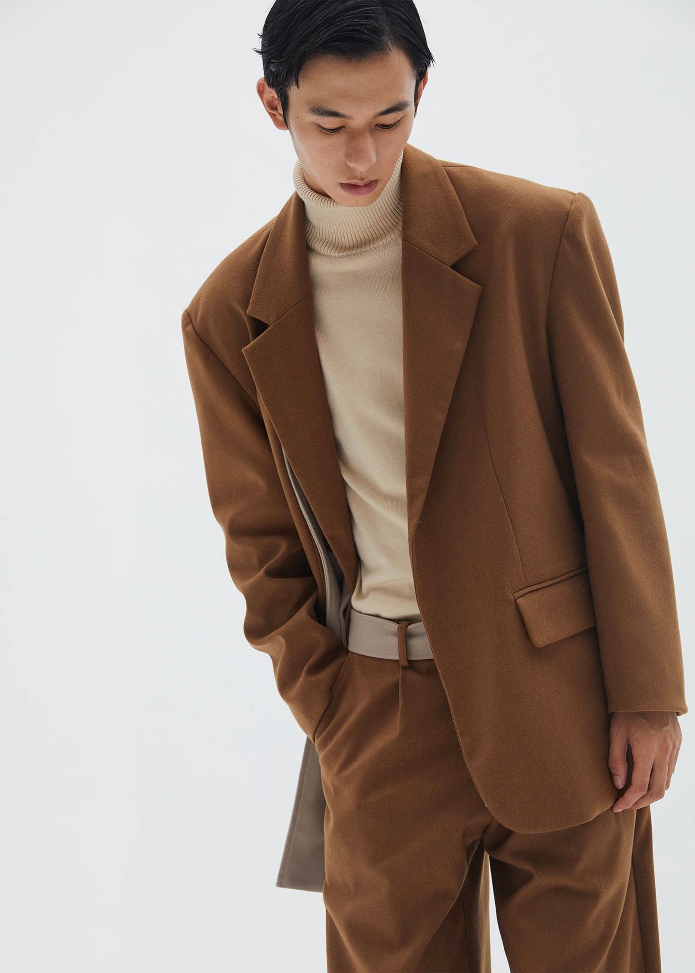 LEONSENSE Spliced Oversized Suit Jacket