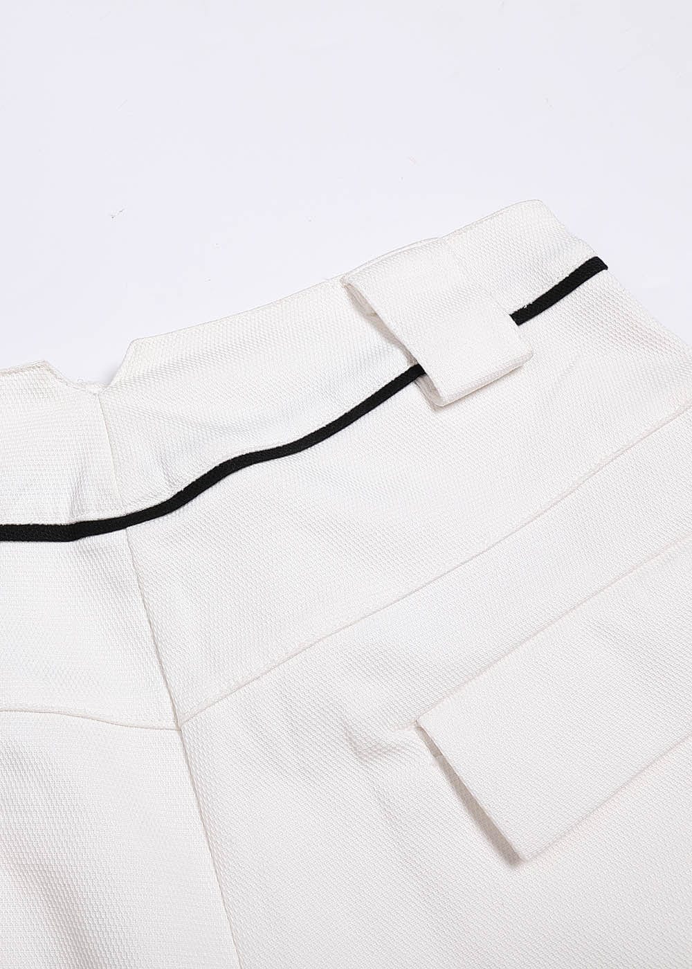 49PERCENT Paneled Zipper Wide-Leg Pants