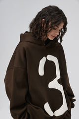 BONELESS Number 3 Puff-Print Hoodie