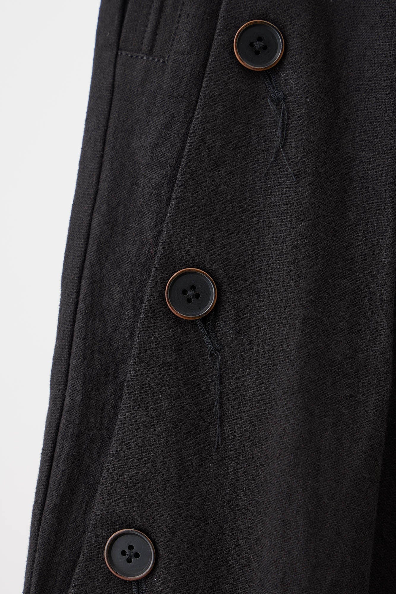 ILNya Nieternite Nifutur Side Button Pleated Wide-Leg Trousers
