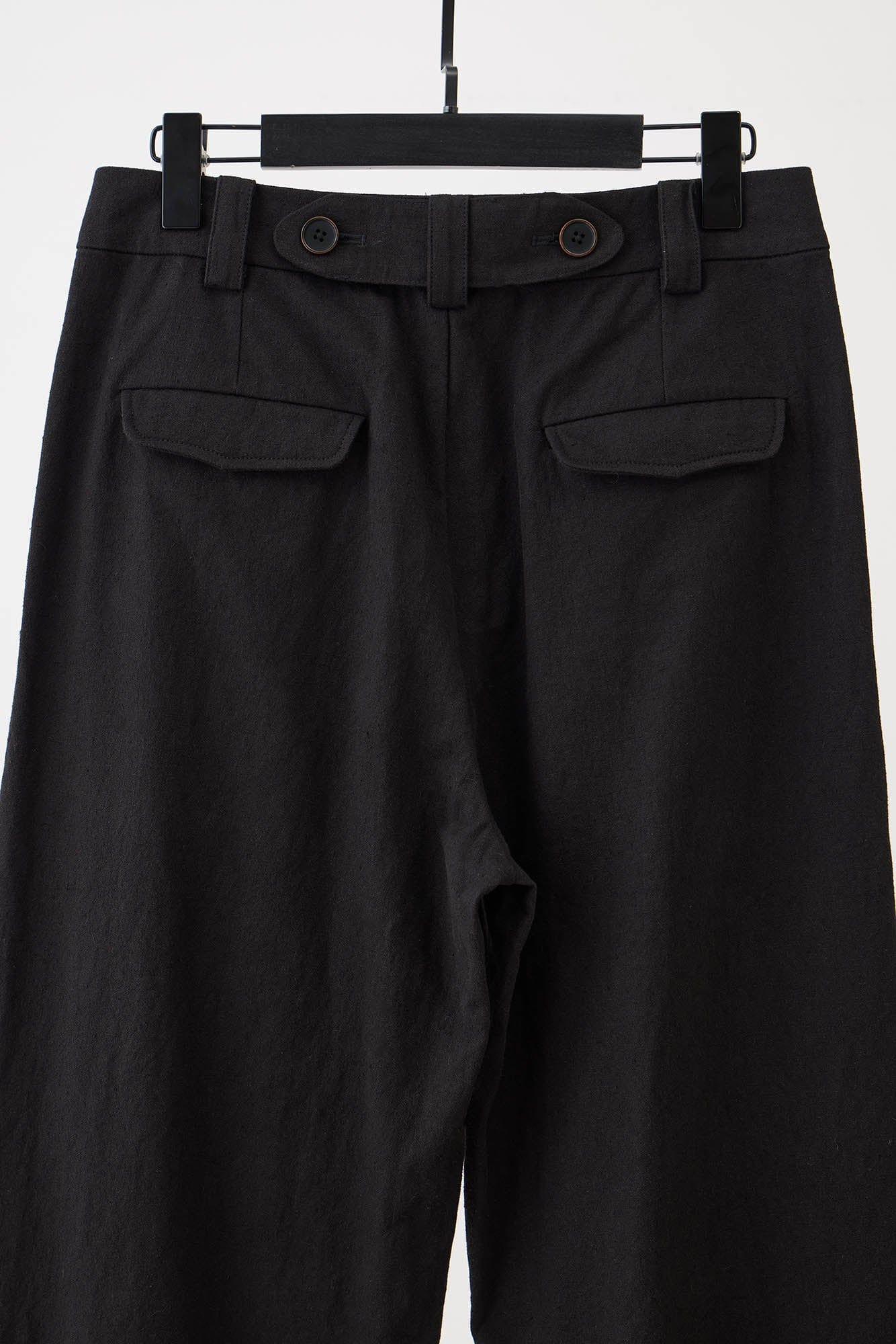 ILNya Nieternite Nifutur Side Button Pleated Wide-Leg Trousers